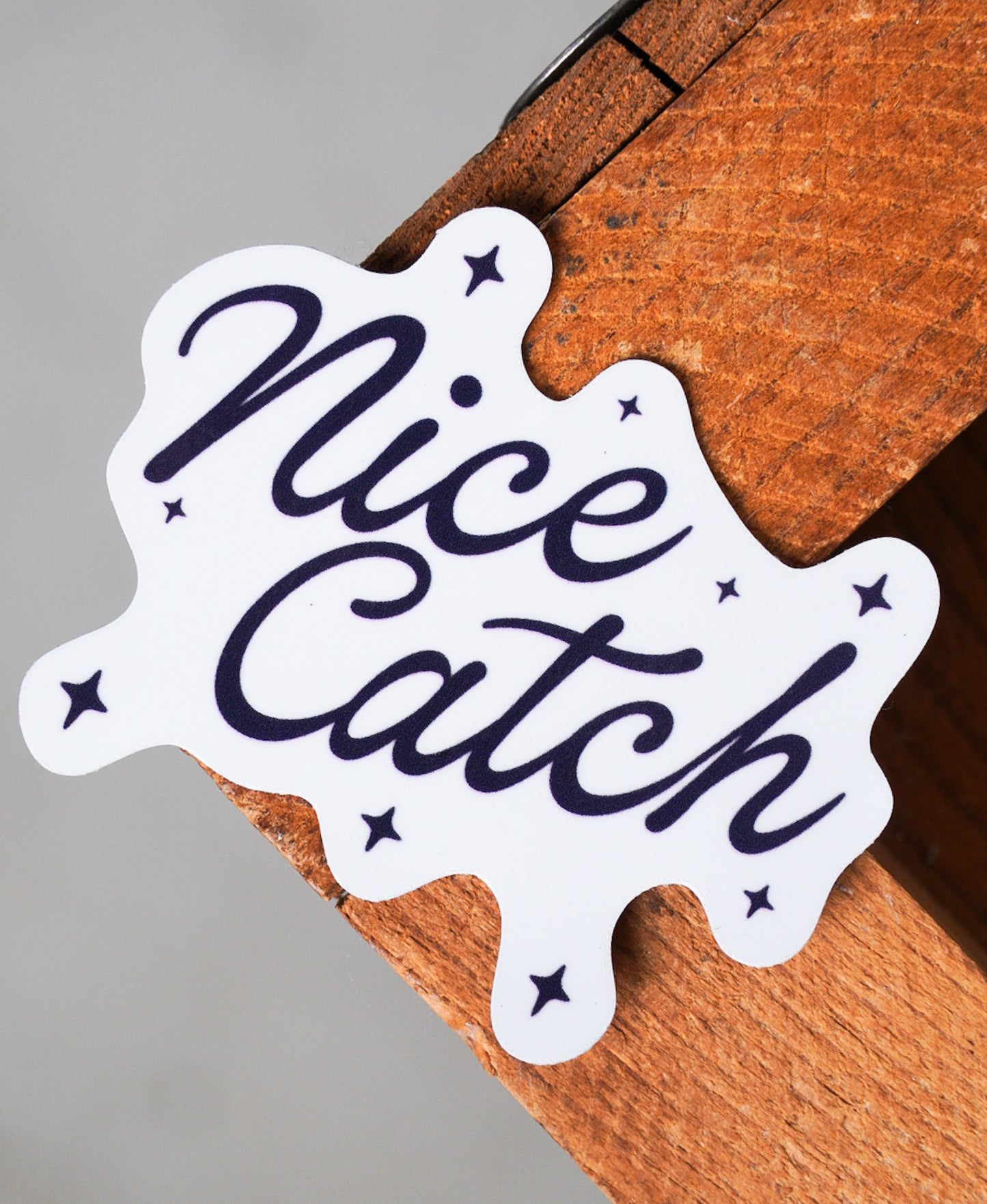 NICE CATCH COLOR GUARD STICKER