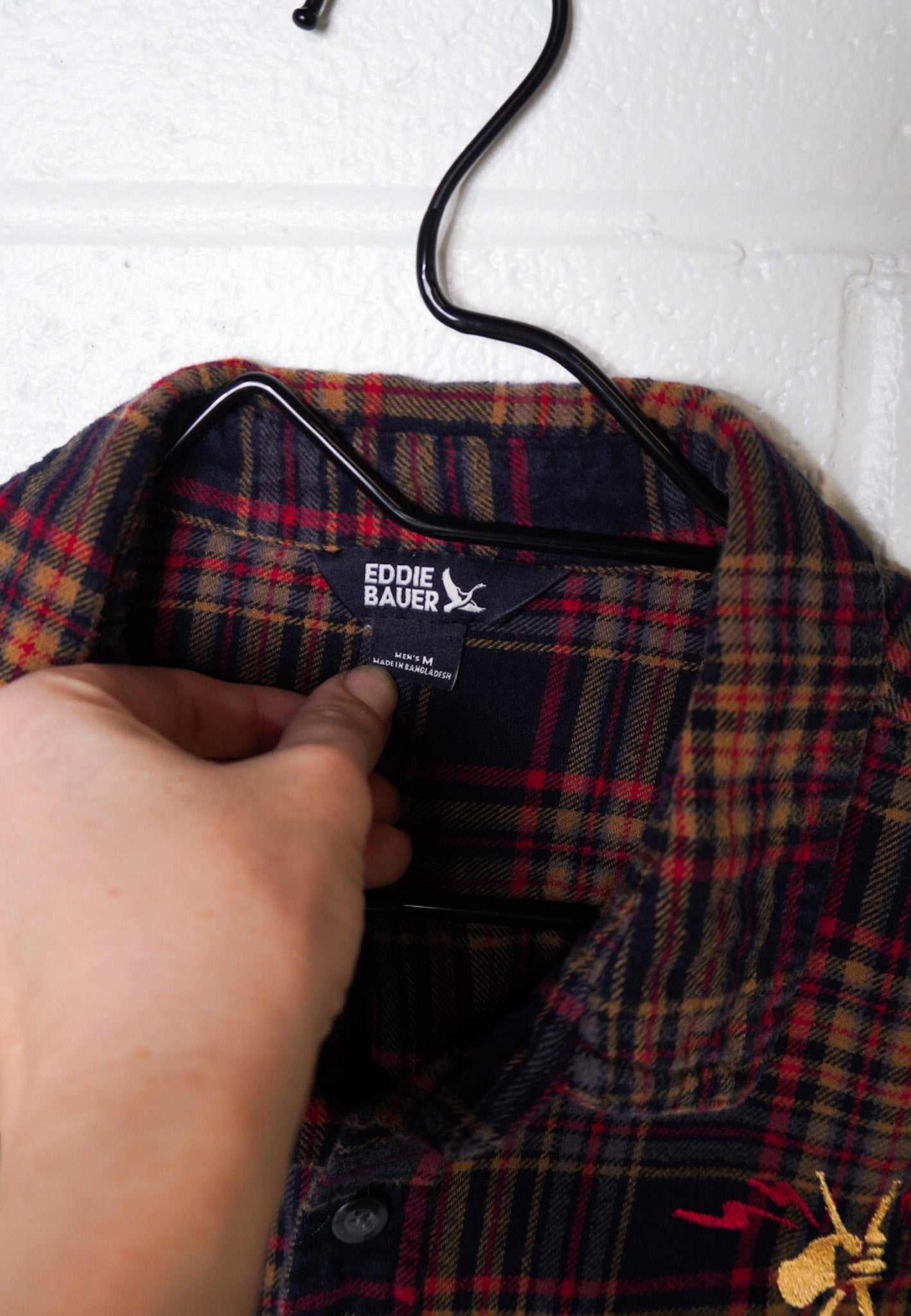 MEDIUM - EDDIE BAUER - DRUM LINE FLANNEL