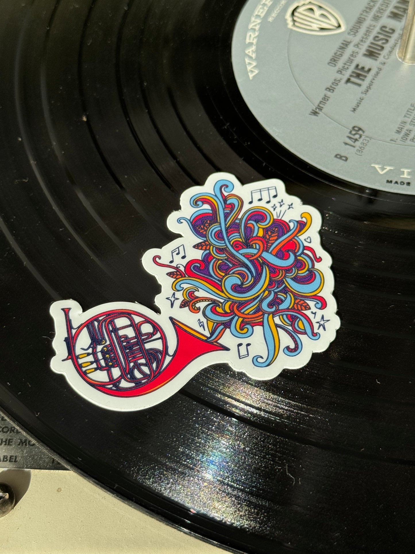 FRENCH HORN STICKER