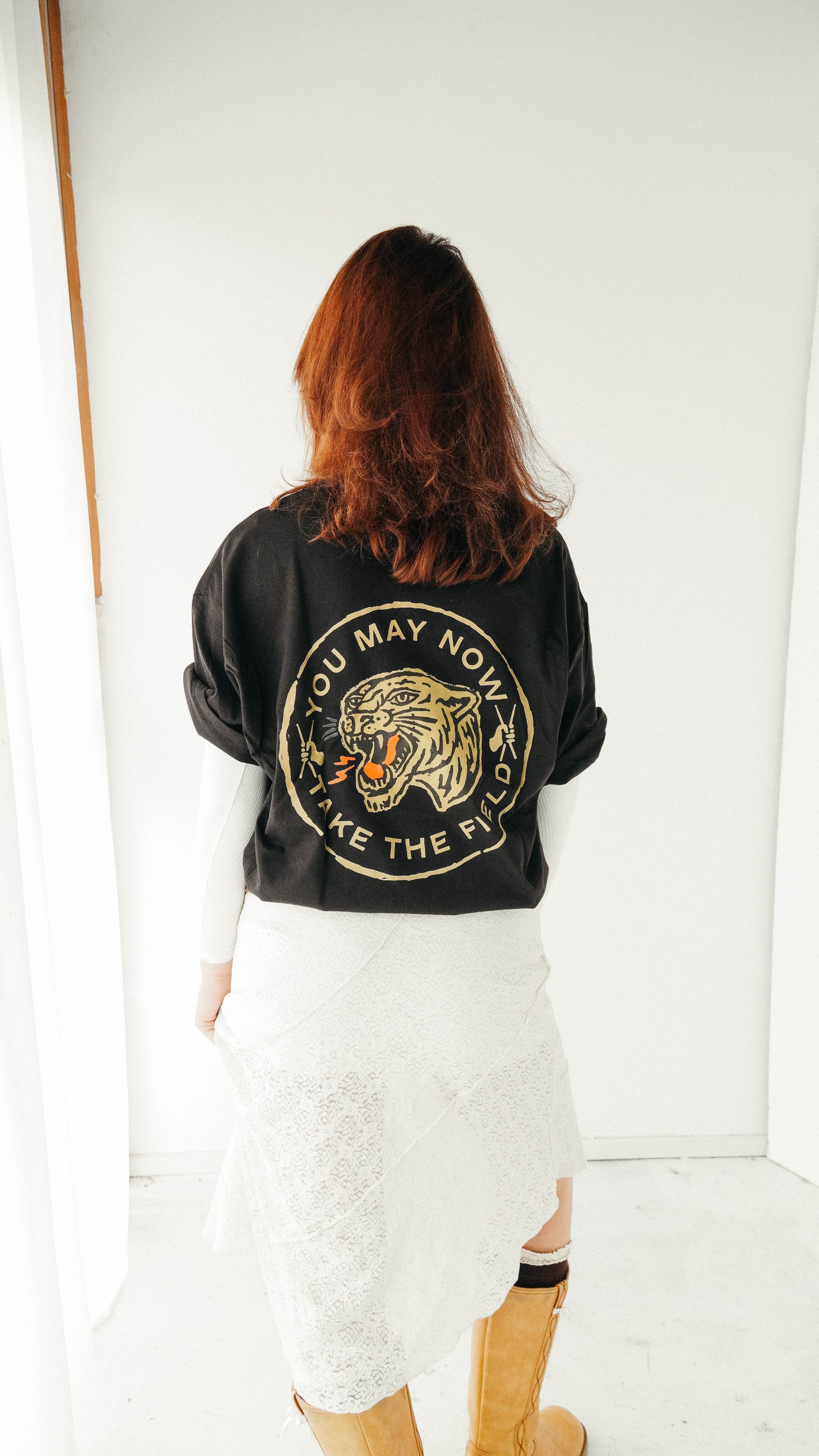 DRUM LINE TIGER "YOU MAY NOW TAKE THE FIELD" TSHIRT