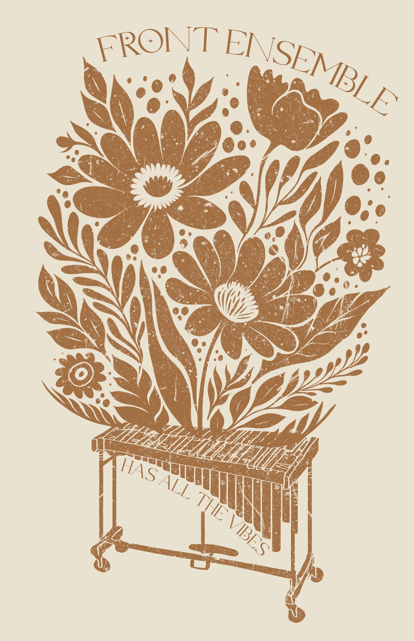 FRONT ENSEMBLE HAS ALL THE VIBES TSHIRT