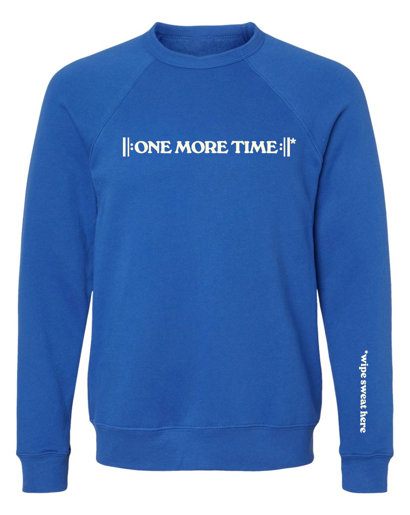 ONE MORE TIME REPEAT DOTS (*WIPE SWEAT HERE) CREWNECK