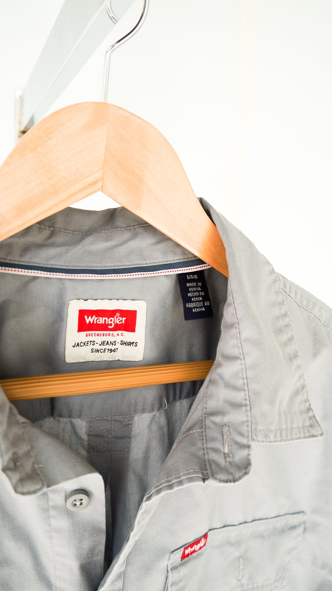 LARGE - WRANGLER - DRUM LINE WORK SHIRT