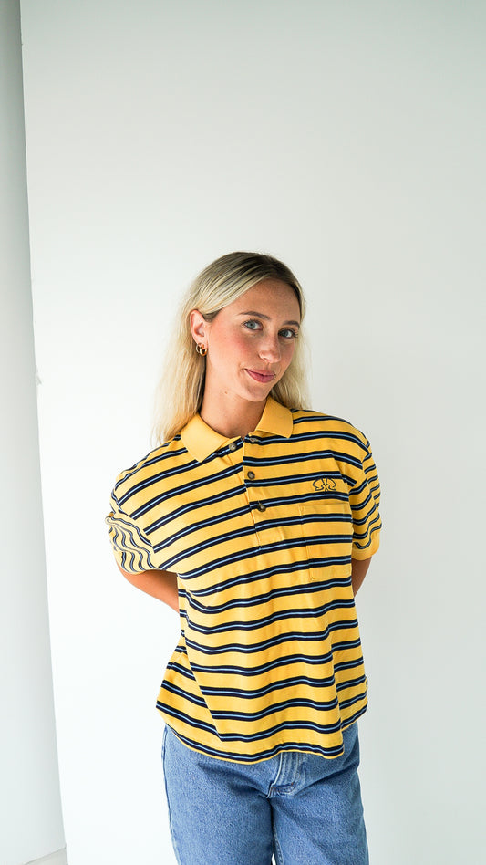 MEDIUM Polo with Flag Logo design