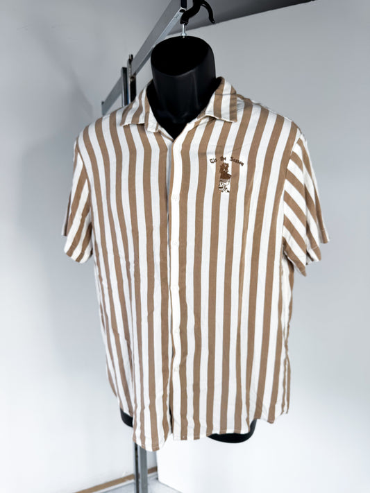 MENS MEDIUM  - DENIM AND FLOWERS -  SKELTON SHAKO pocket design