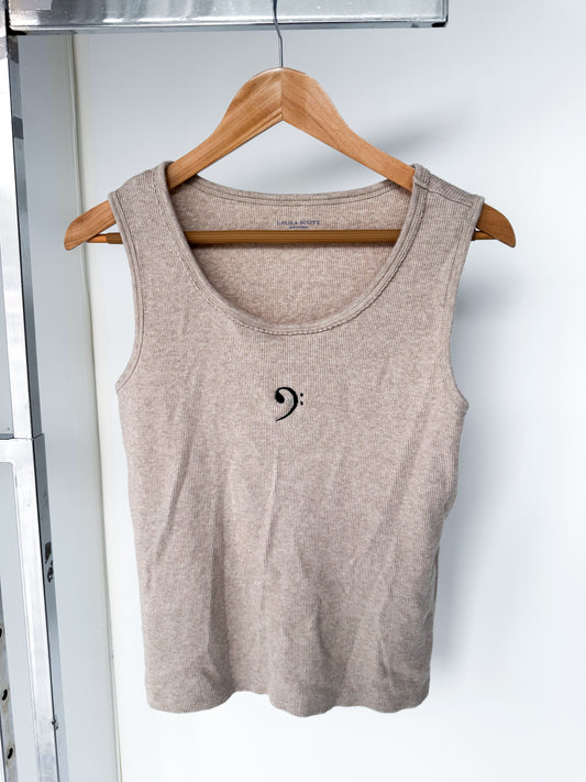 LARGE - LAURA SCOTT - Bass Clef tank