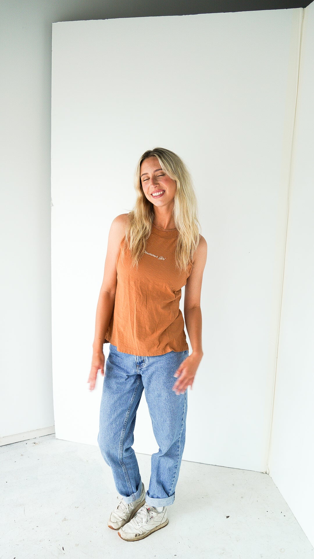 LARGE - RACHEL ZOE - DRUMMER GIRL TANK