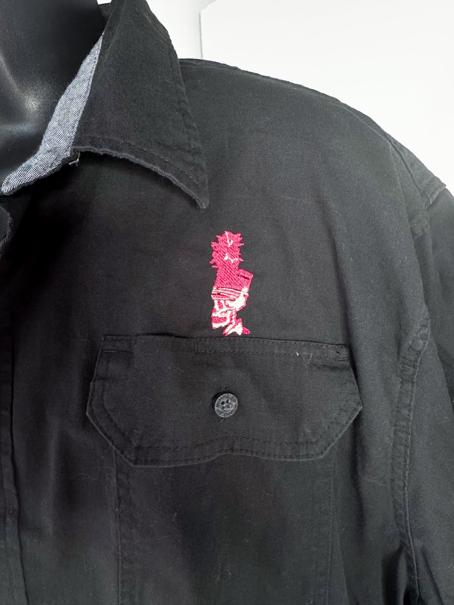 MENS XXLARGE - DICKIES - TRUMPET SKELETON BUTTON UP