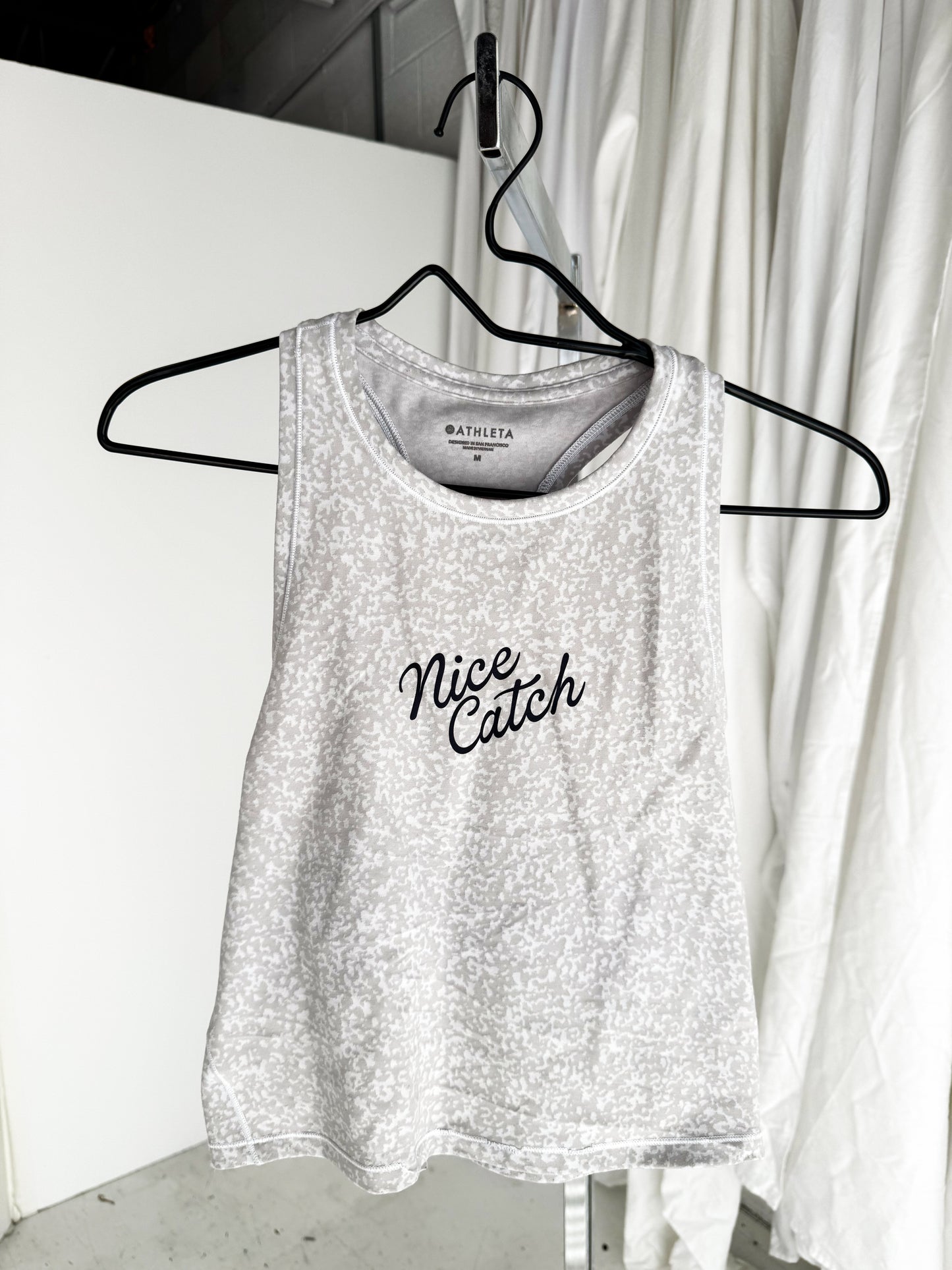 MEDIUM ATHLETA tank with Nice Catch Design