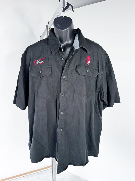 MENS XXLARGE - DICKIES - TRUMPET SKELETON BUTTON UP