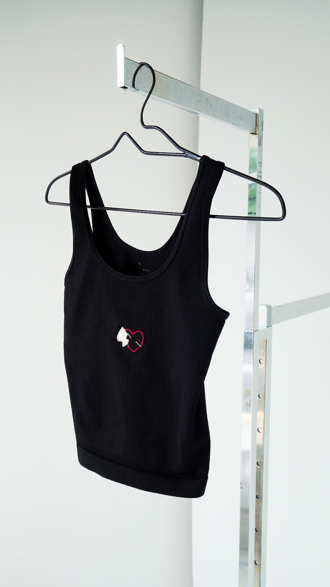 SMALL - A NEW DAY - Heart with Flag Tank