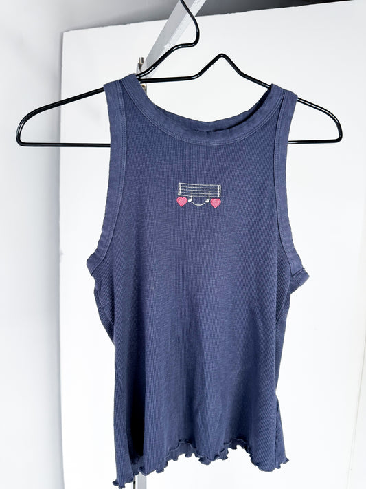 WOMENS MEDIUM - OLD NAVY - NOTE SMILES TANK