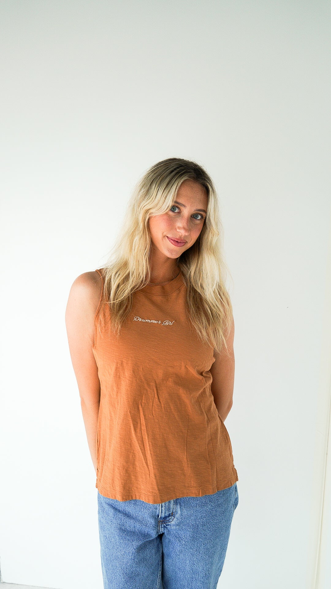 LARGE - RACHEL ZOE - DRUMMER GIRL TANK