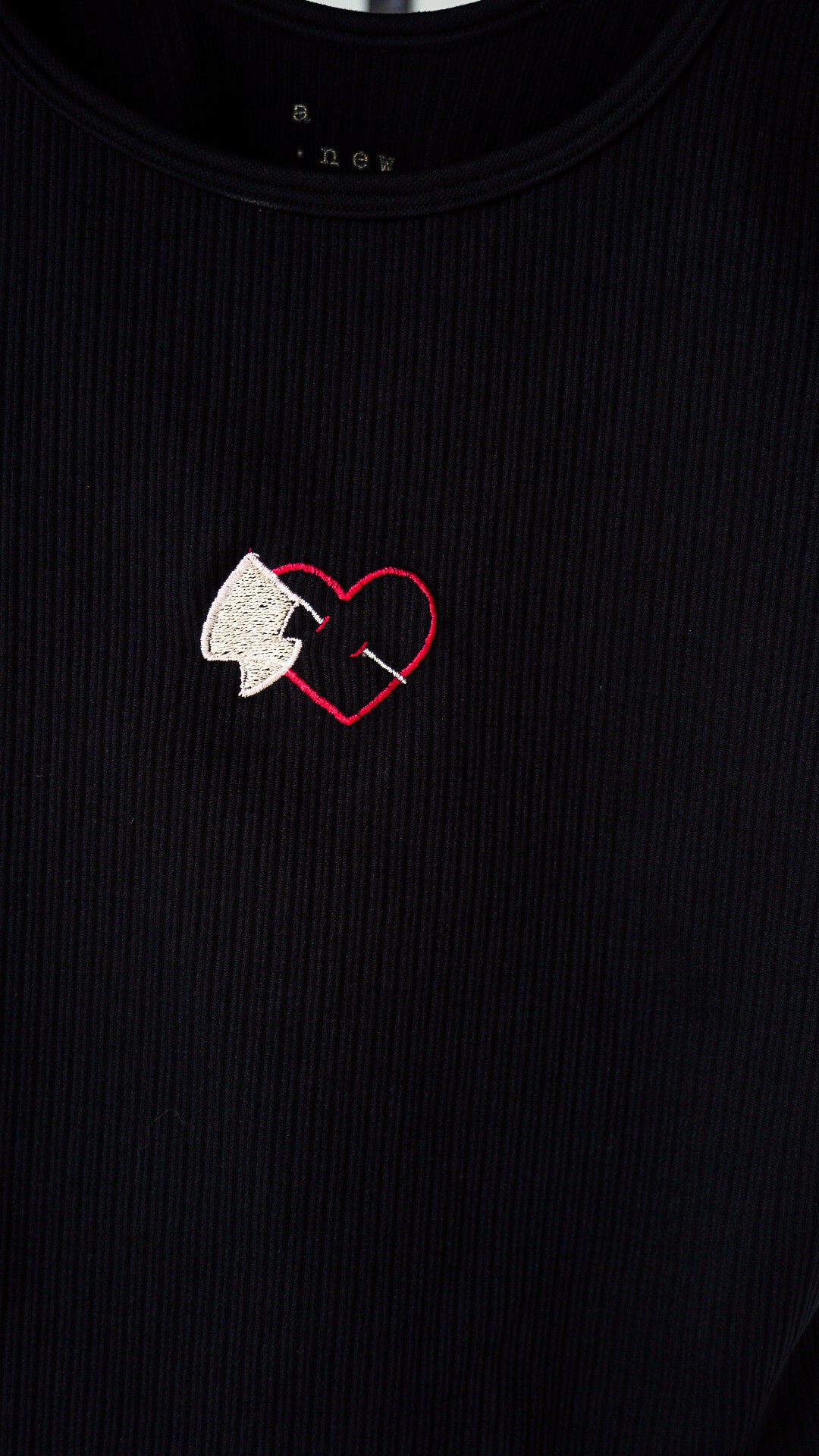 SMALL - A NEW DAY - Heart with Flag Tank