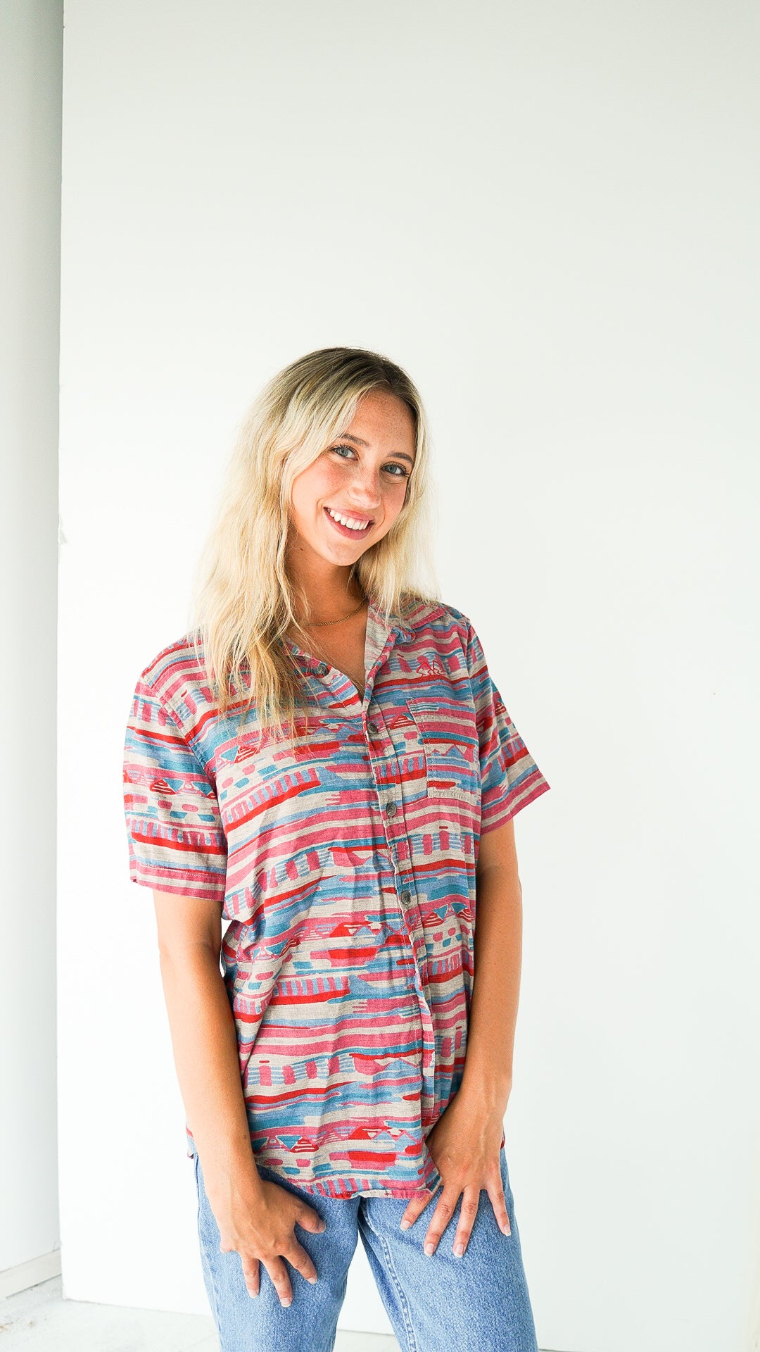 SMALL -ON THE BYAS-  flags logo pocket design
