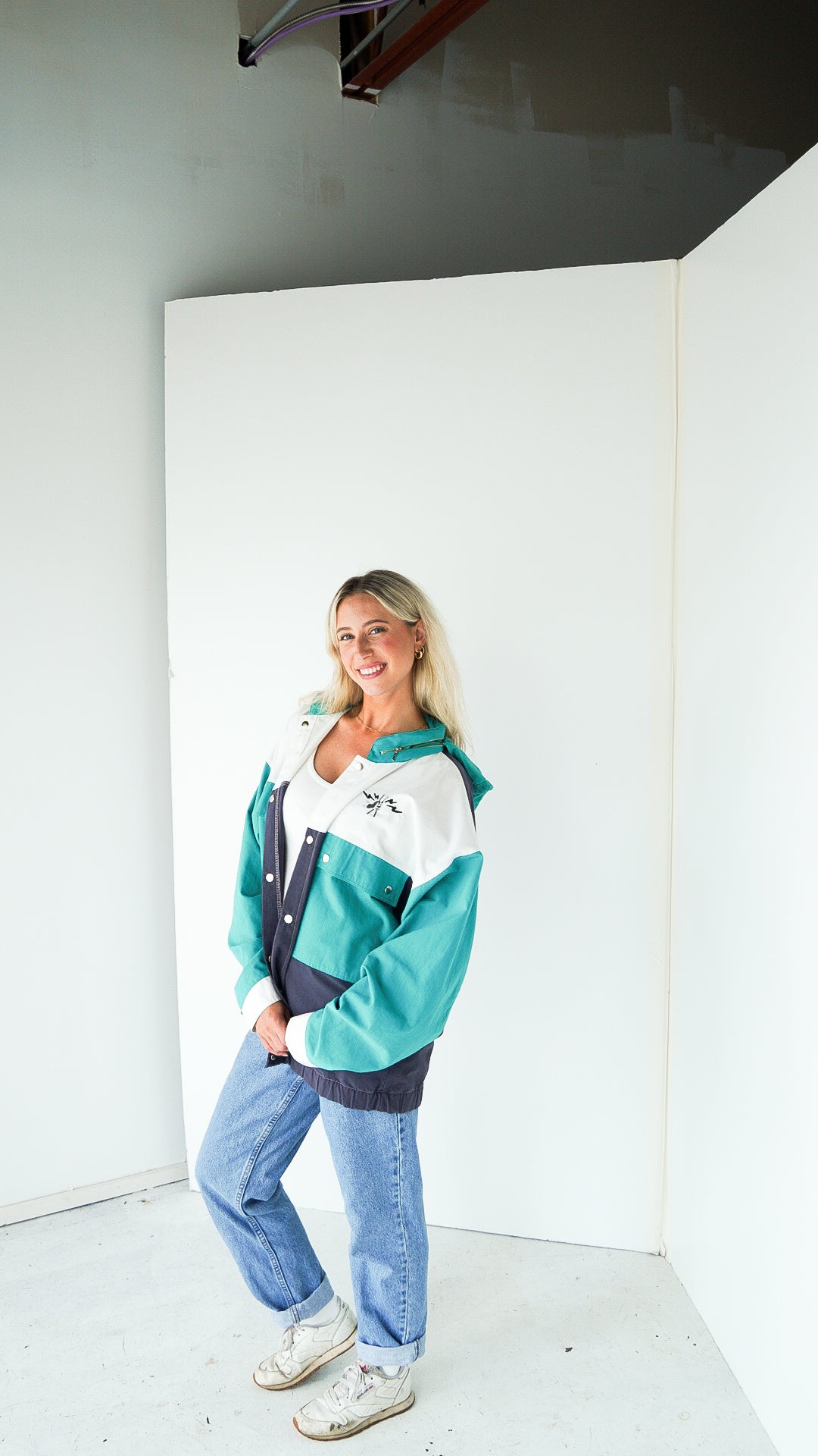 XLarge  - Vintage Jacket with Drum Stick Design - Unisex