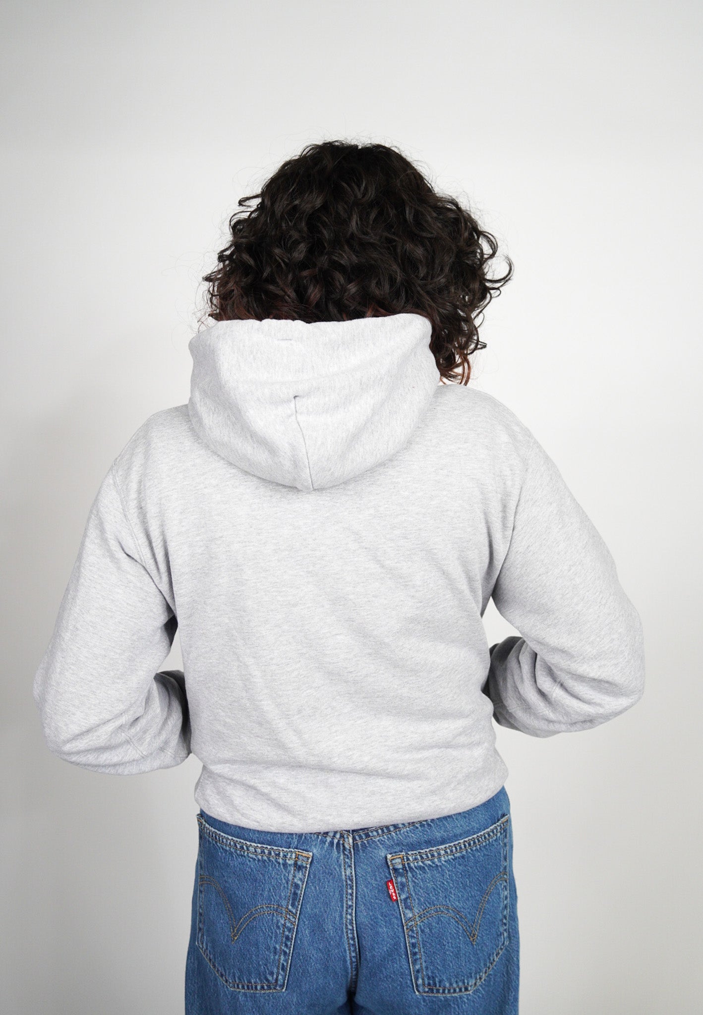 X-SMALL -UNIQLO- Grey "Just Keep Spinning" Hoodie