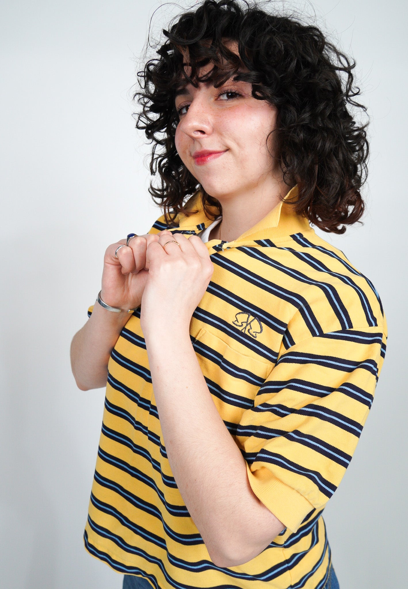 MEDIUM Polo with Flag Logo design