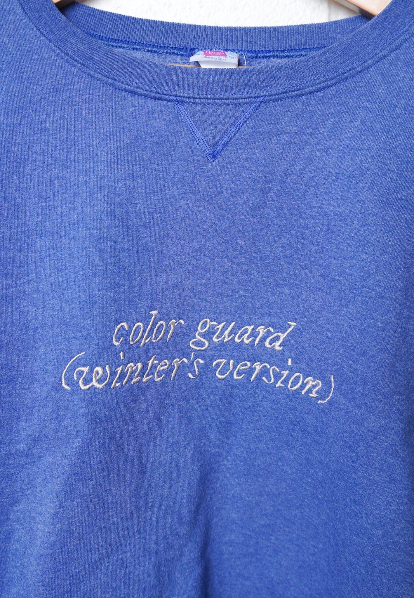 LARGE -HANES- Sweatshirt with "Color Guard (winter's version)" Design