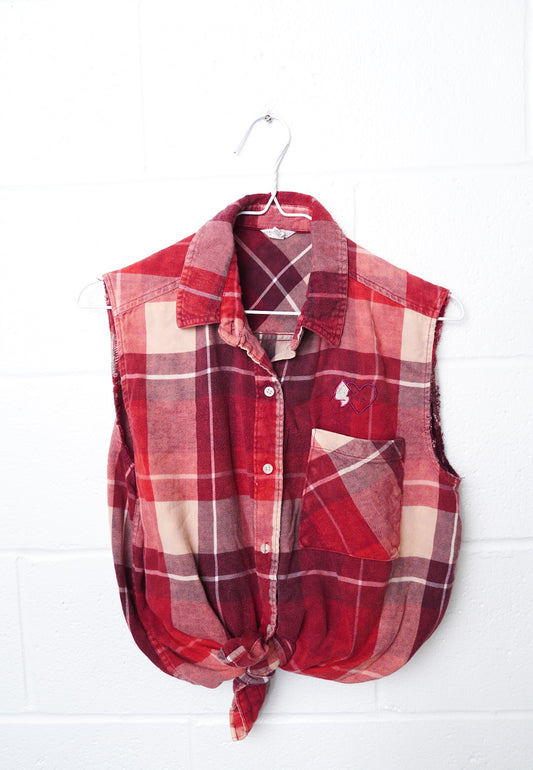 XSMALL AEROPOSTALE sleeveless button up with Flag Design