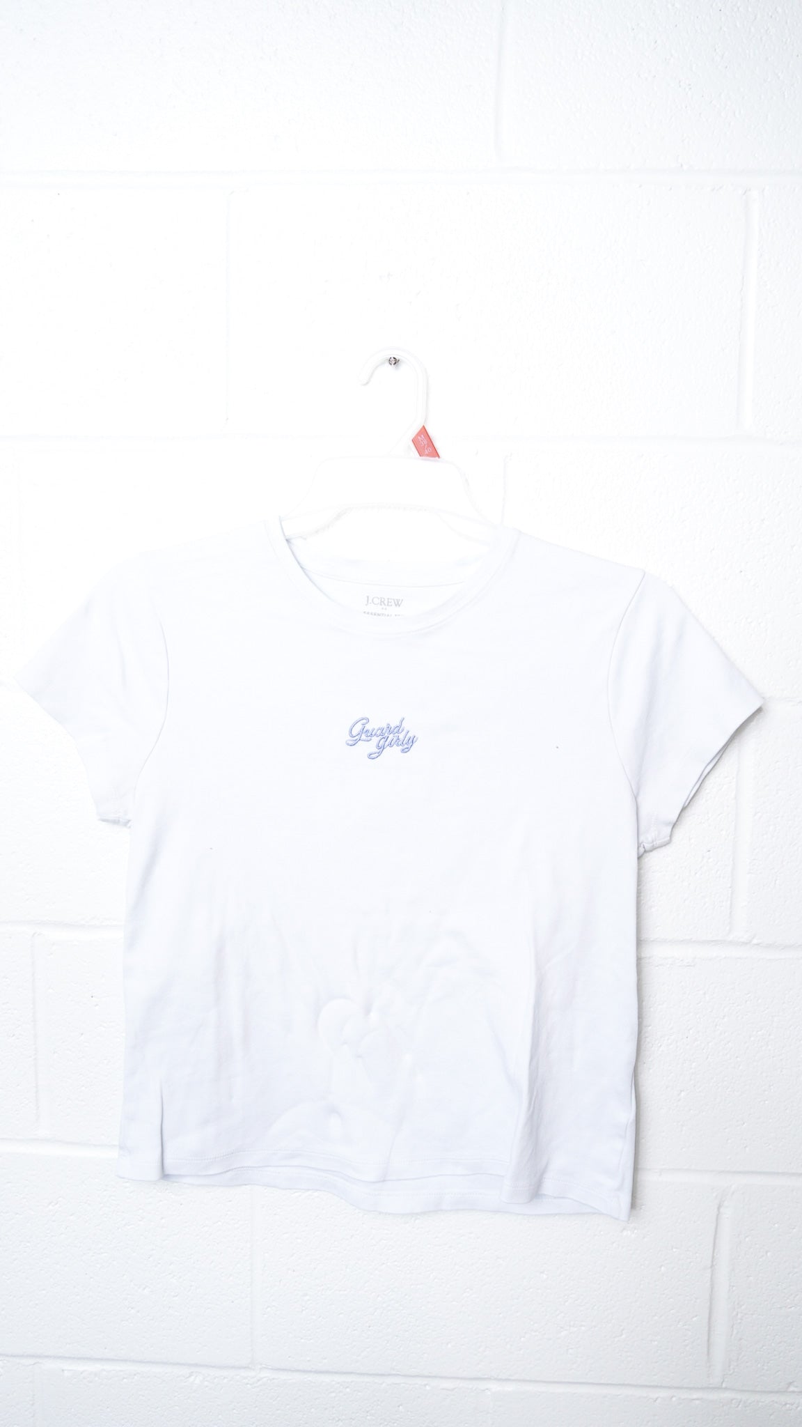 LARGE -J. CREW- TEE with GUARD GIRLY logo design