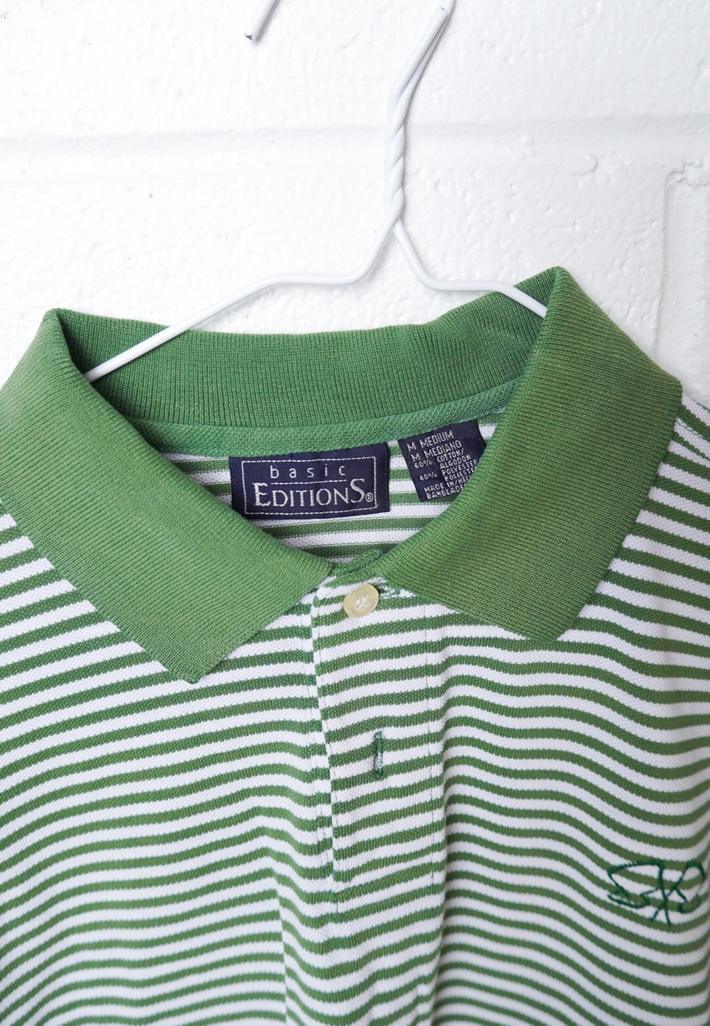 MEDIUM Unisex Polo with Flag Logo Design