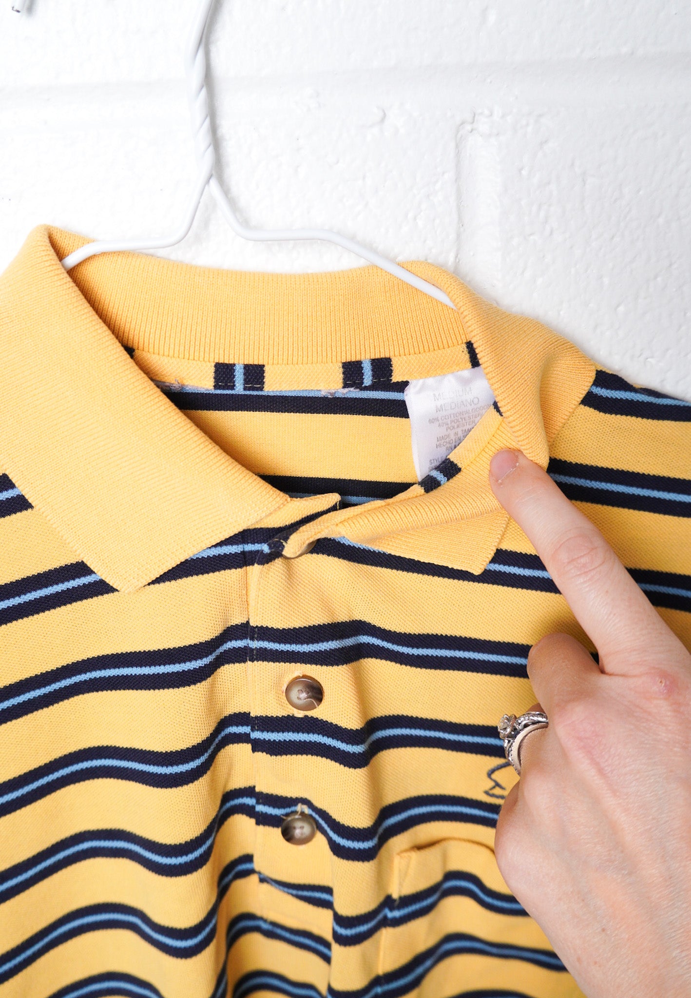 MEDIUM Polo with Flag Logo design