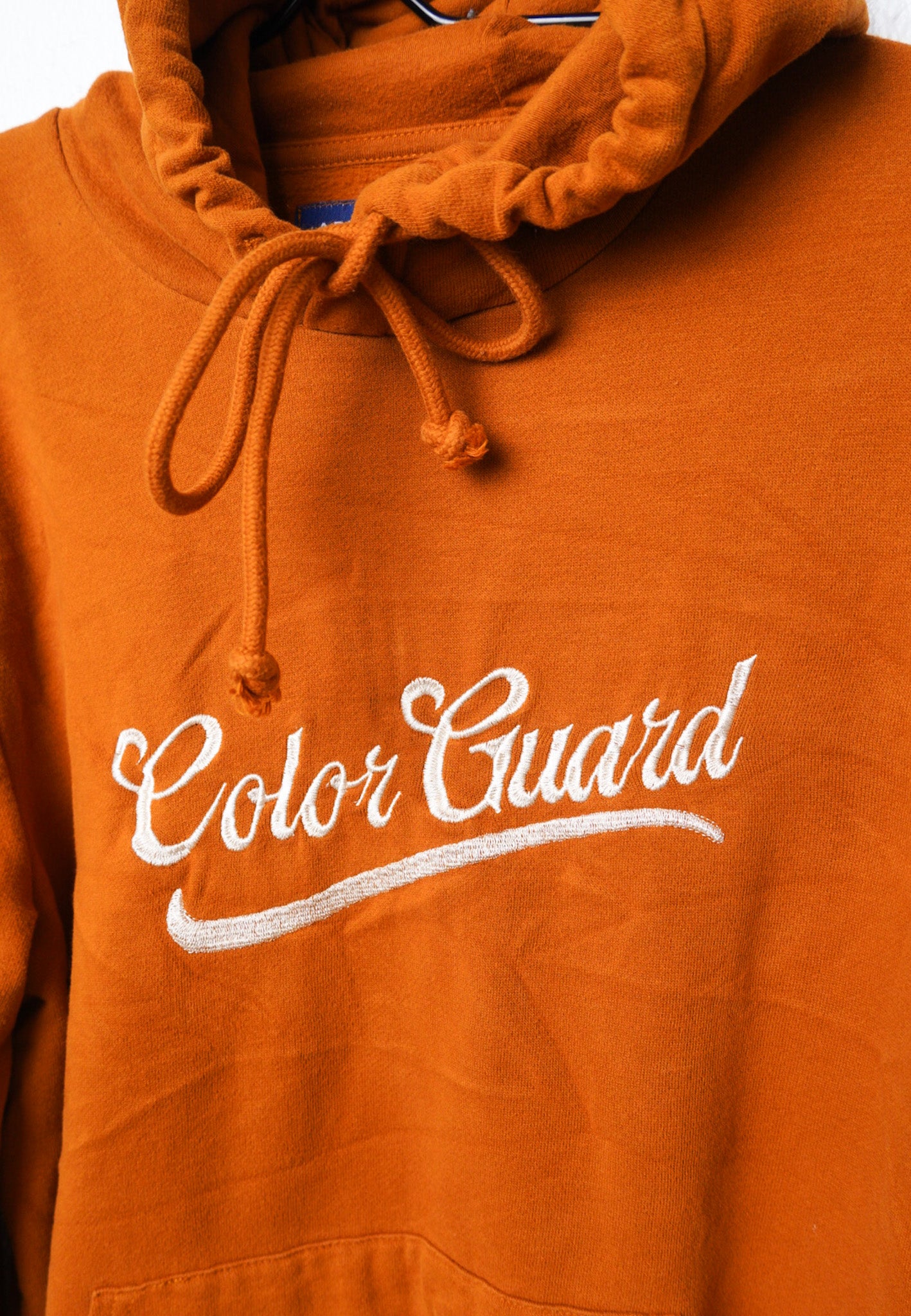 MEDIUM -ARIZONA- Rust Colored Hoodie with "Color Guard" design