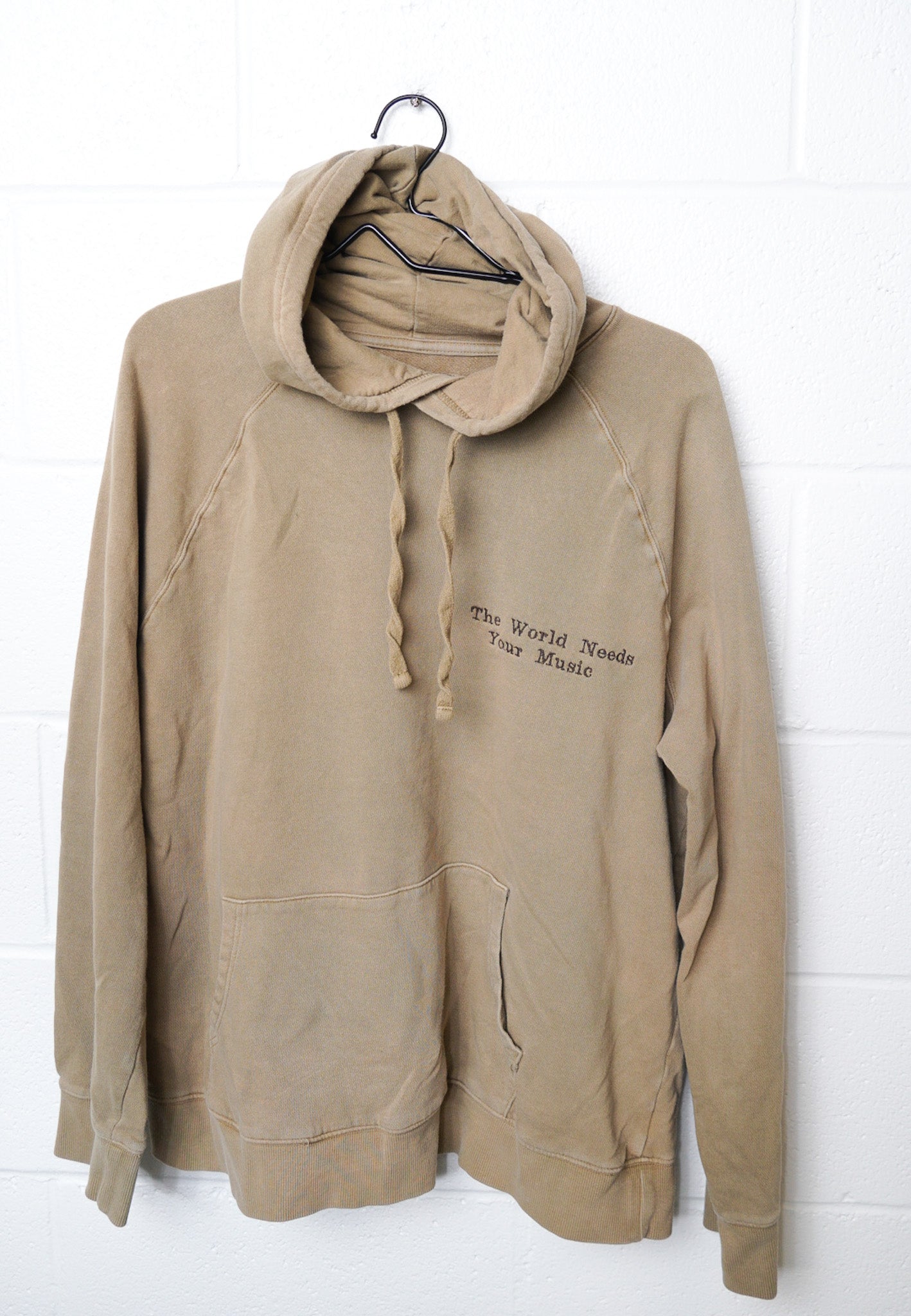 XLARGE -GOODFELLOW- Hoodie with "The World Needs Your Music" design