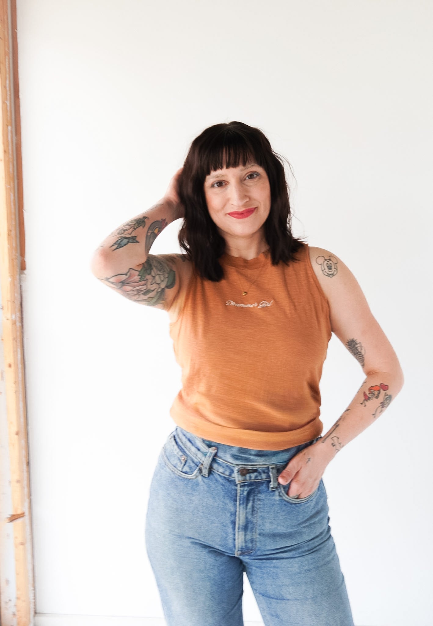 LARGE - RACHEL ZOE - DRUMMER GIRL TANK