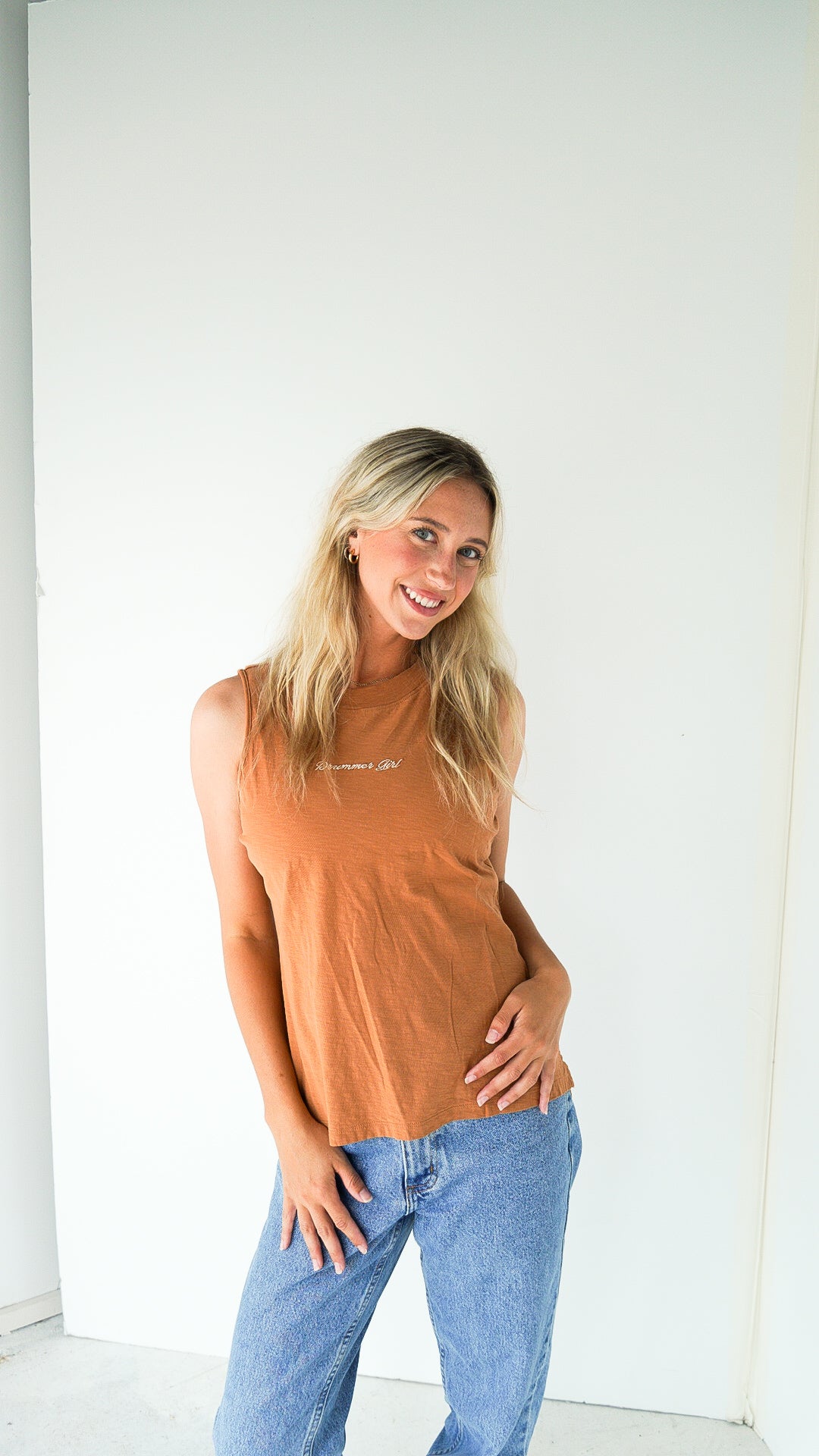 LARGE - RACHEL ZOE - DRUMMER GIRL TANK