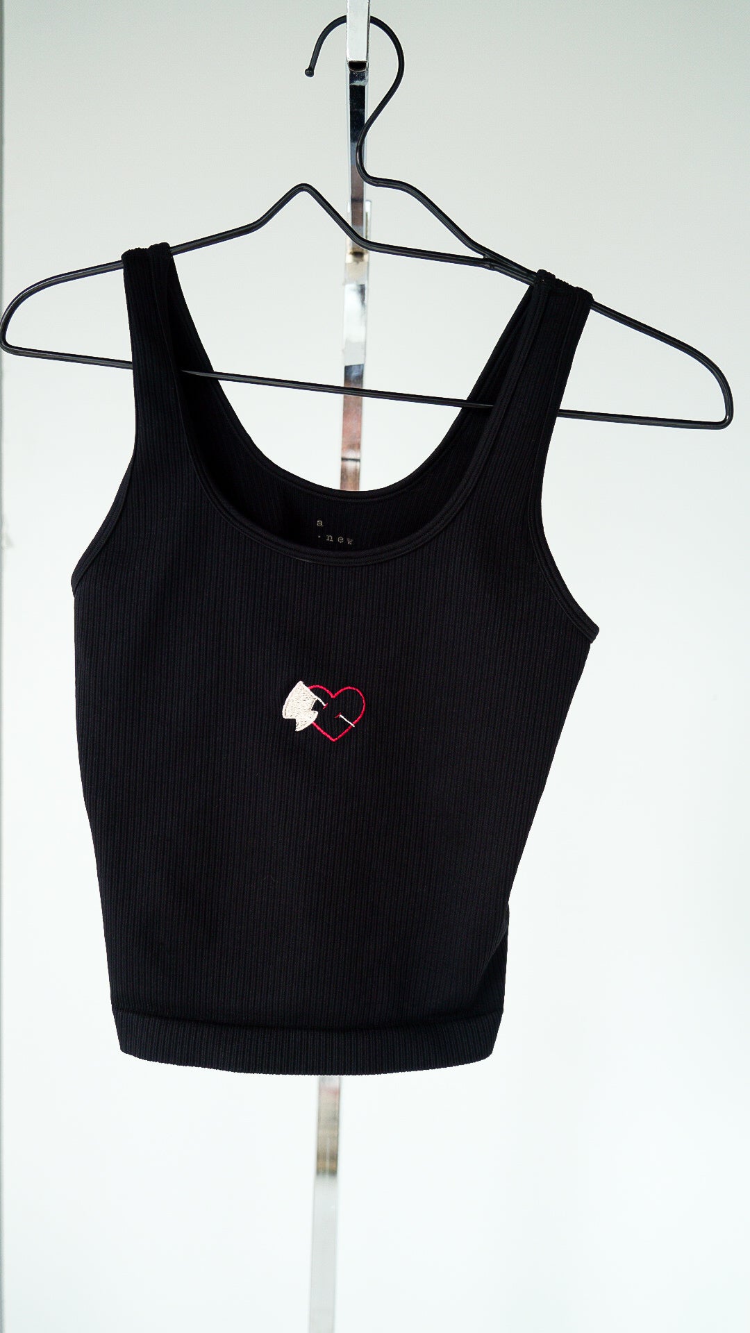 SMALL - A NEW DAY - Heart with Flag Tank