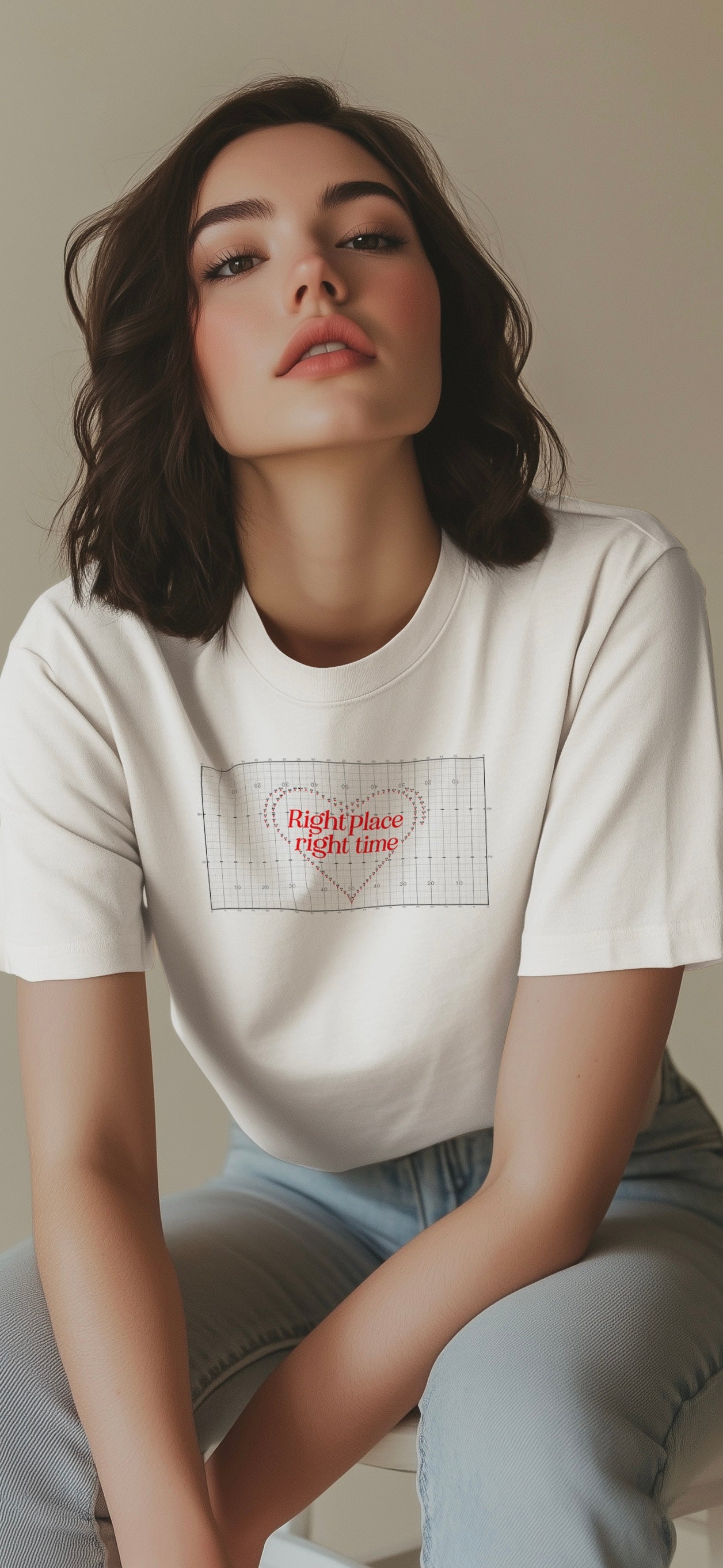 Marching Band Drill Dot Boxy Crop Top "Right Place, Right Time"