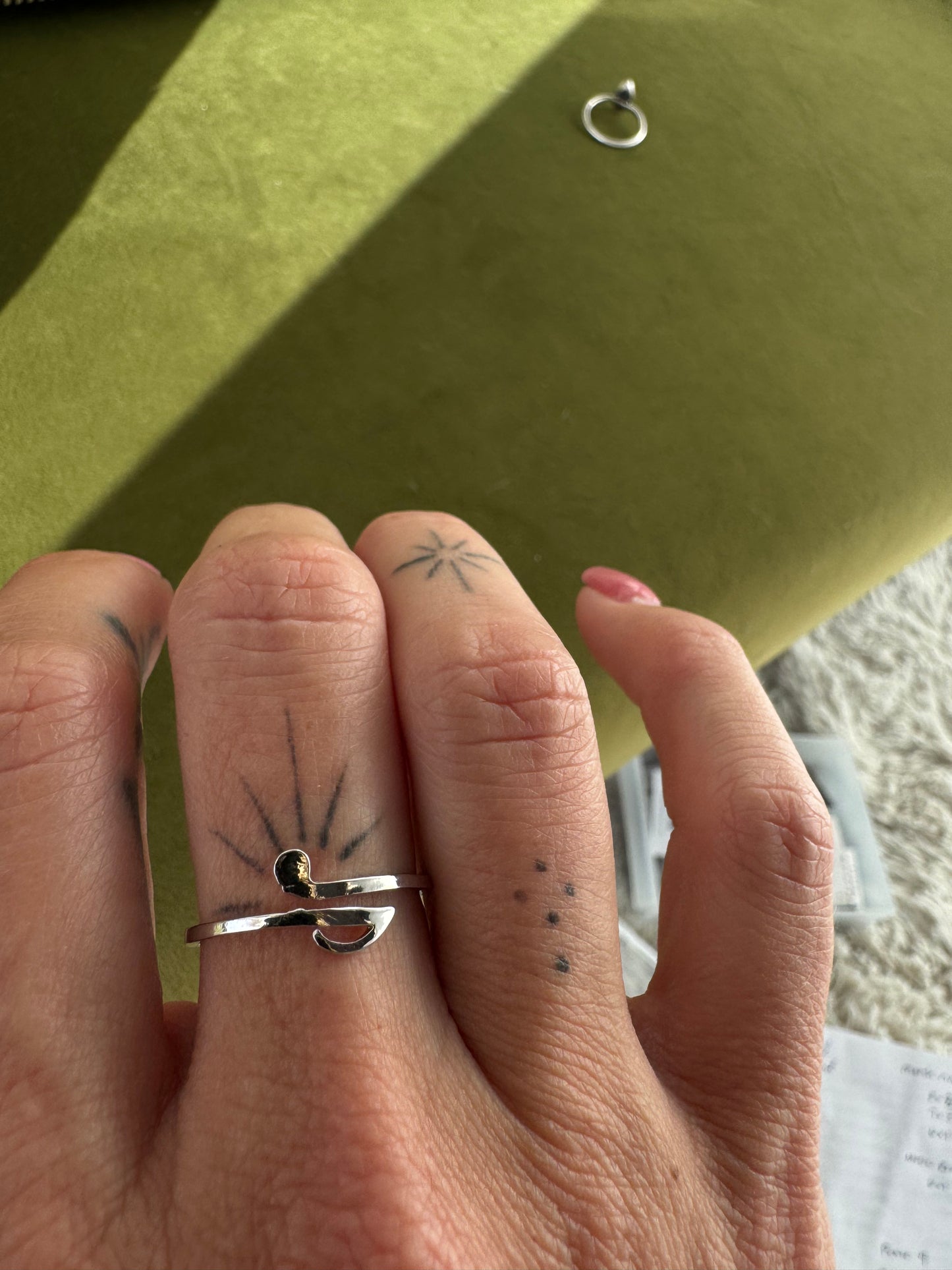 Music Note (Adjustable Size) Ring