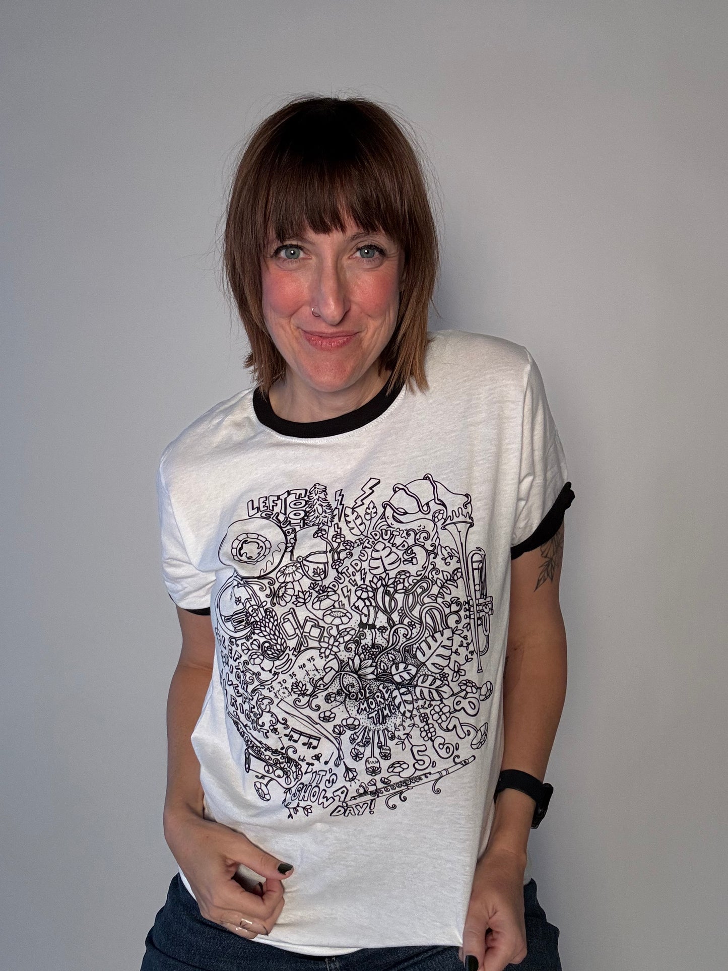 RETRO DOODLE MARCHING BAND TSHIRT