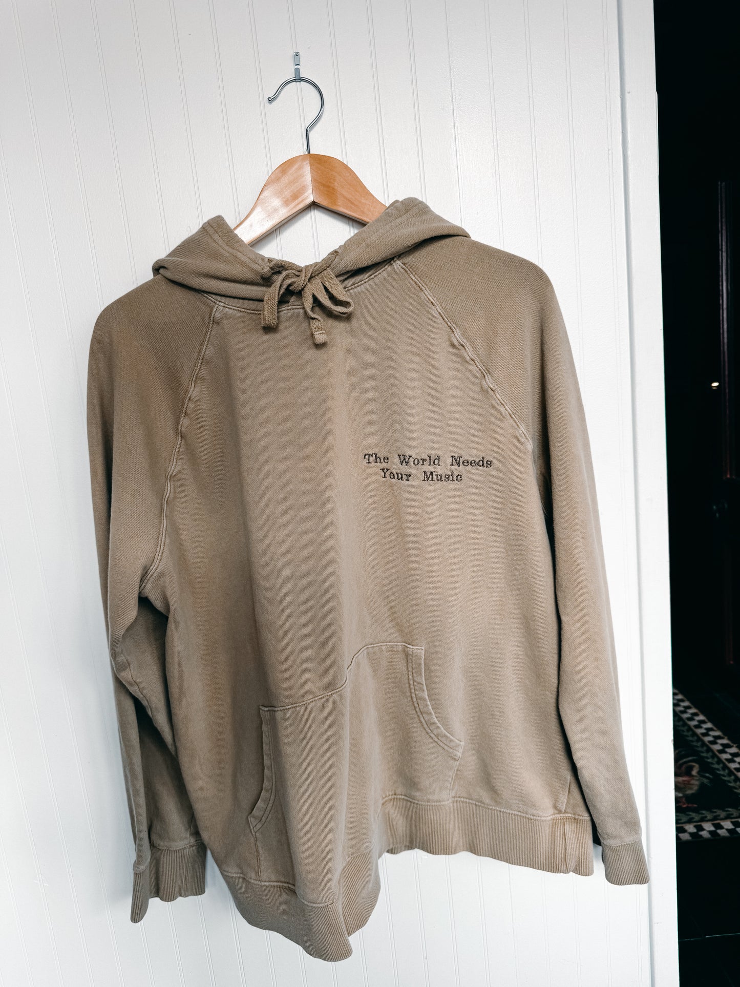 XLARGE -GOODFELLOW- Hoodie with "The World Needs Your Music" design