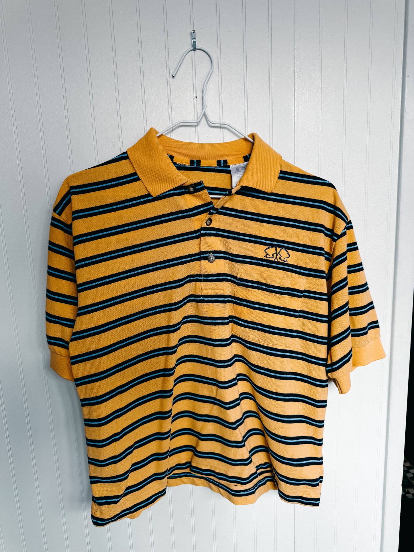 MEDIUM Polo with Flag Logo design