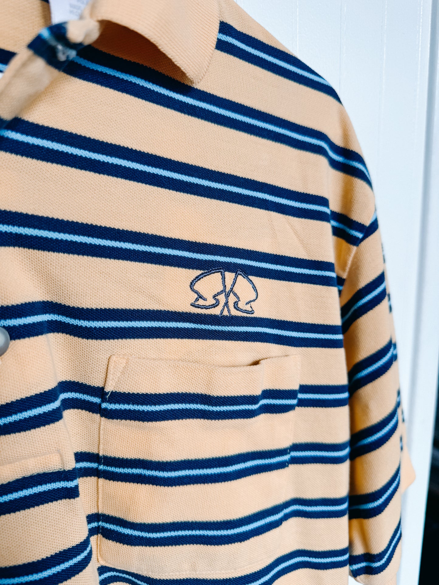 MEDIUM Polo with Flag Logo design