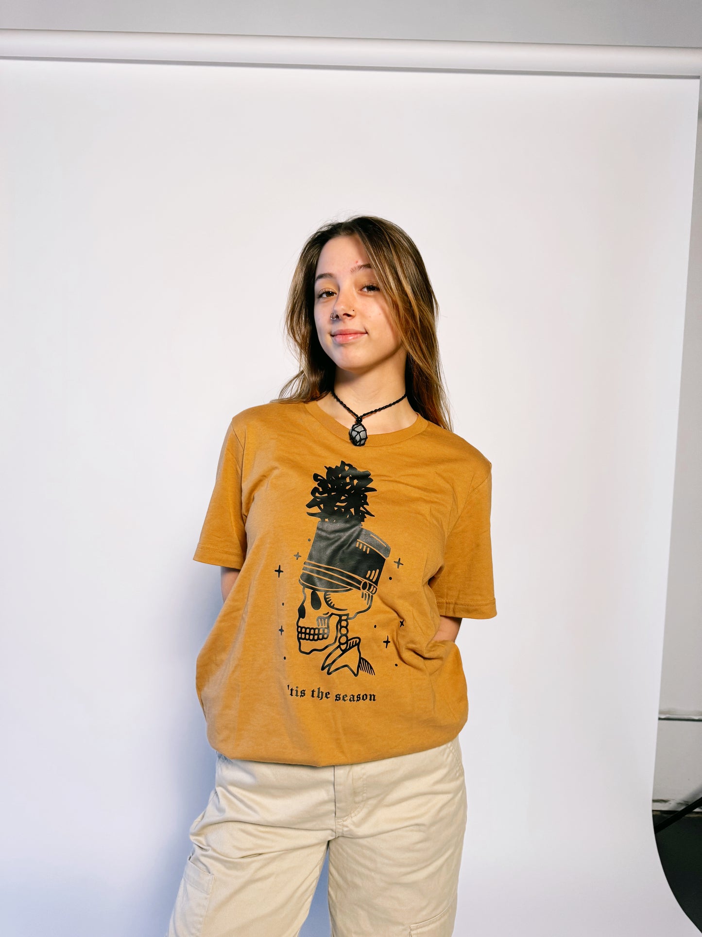 SKELETON MARCHING BAND SHIRT, 'TIS THE SEASON TSHIRT