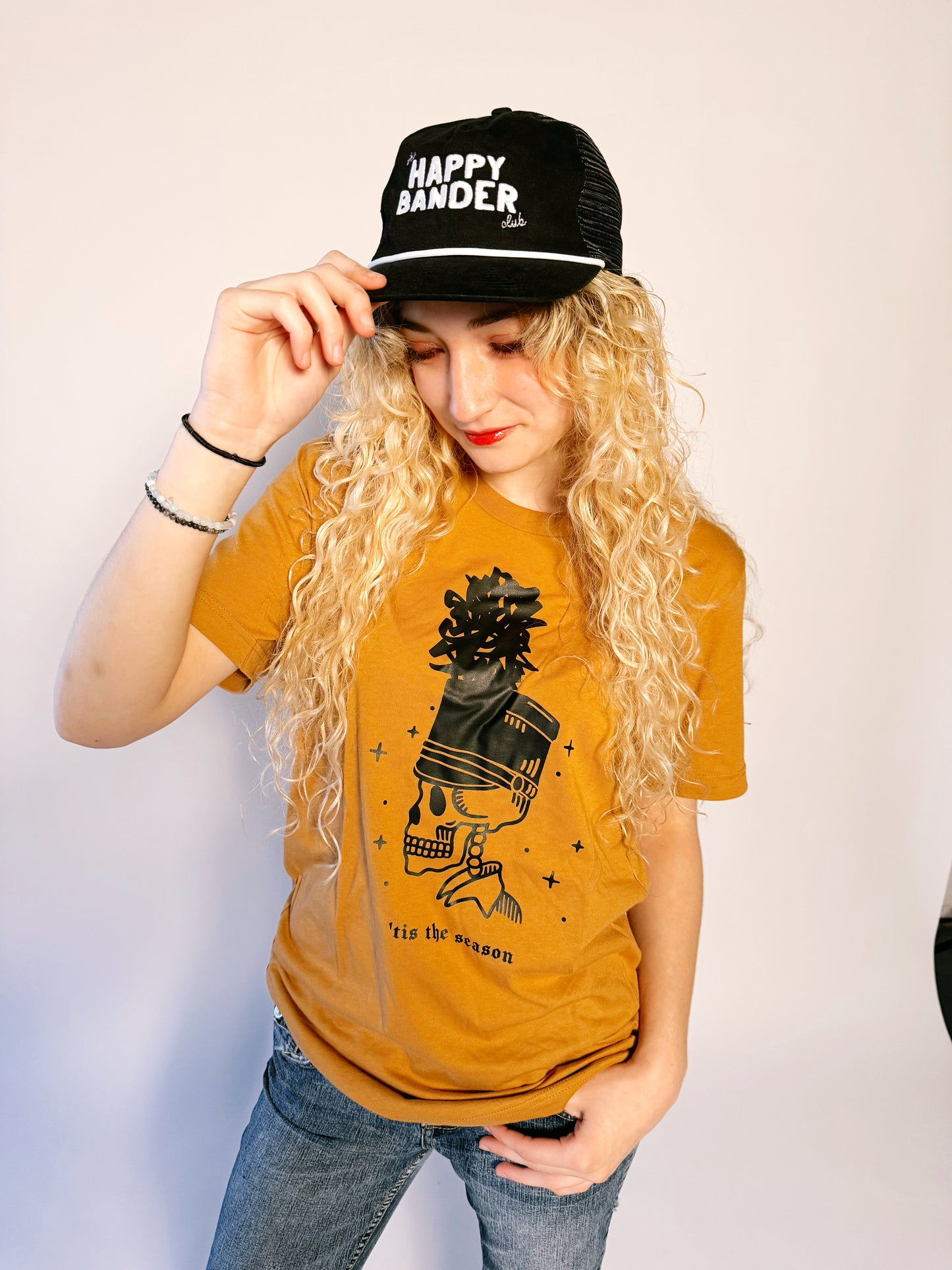 SKELETON MARCHING BAND SHIRT, 'TIS THE SEASON TSHIRT