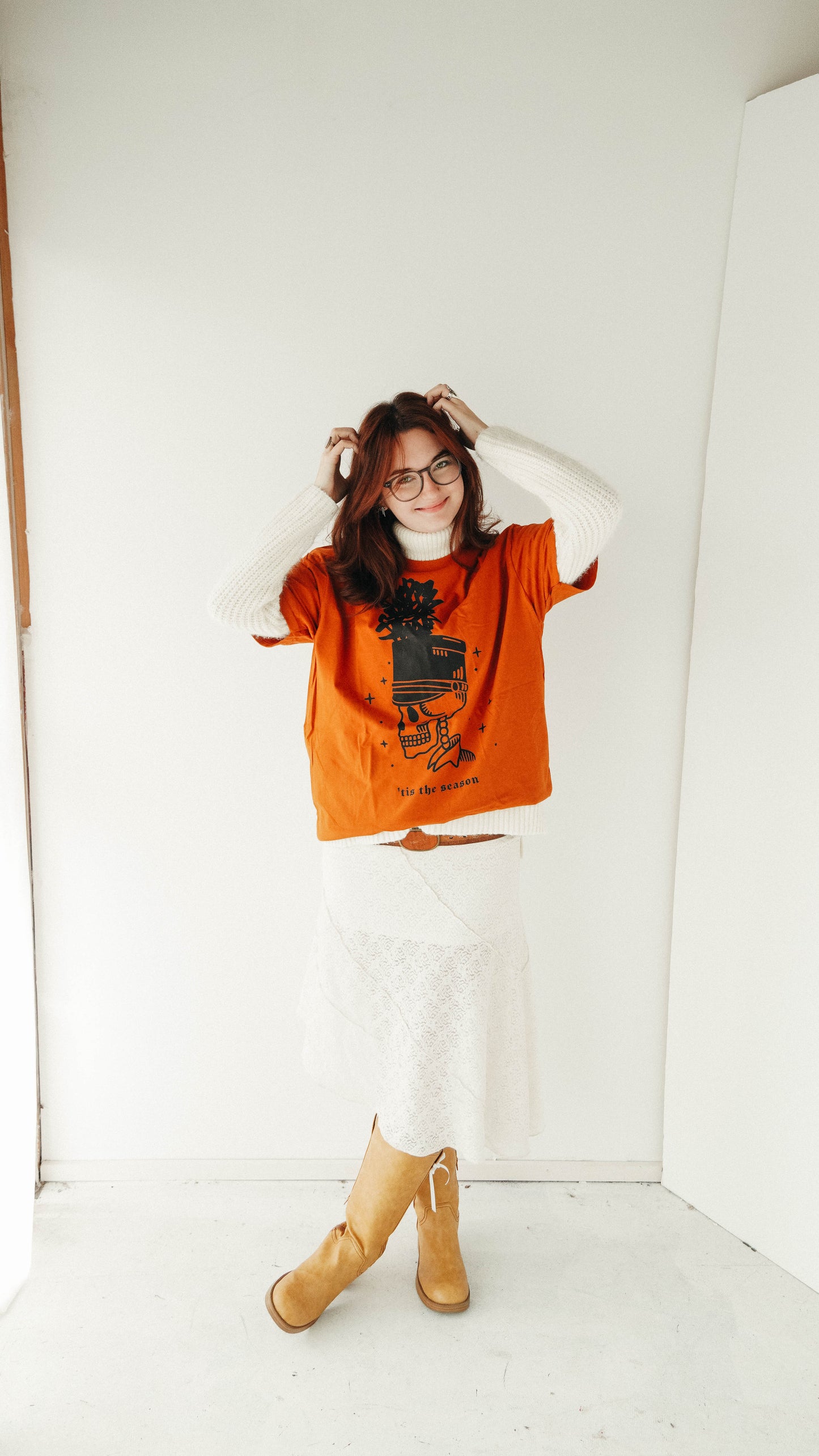 SKELETON MARCHING BAND SHIRT, 'TIS THE SEASON TSHIRT