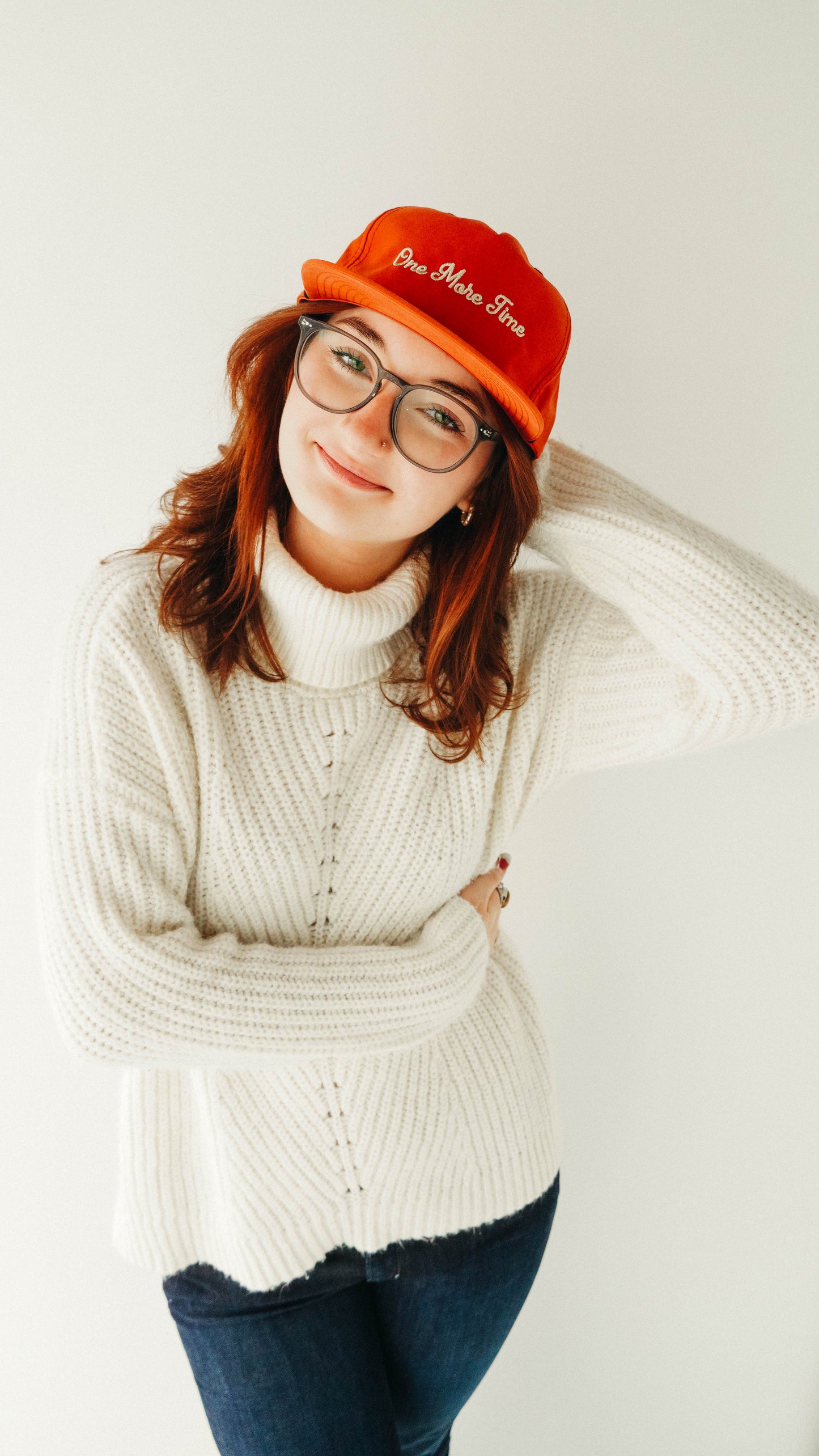 ONE MORE TIME EMBROIDERED ROPE HAT