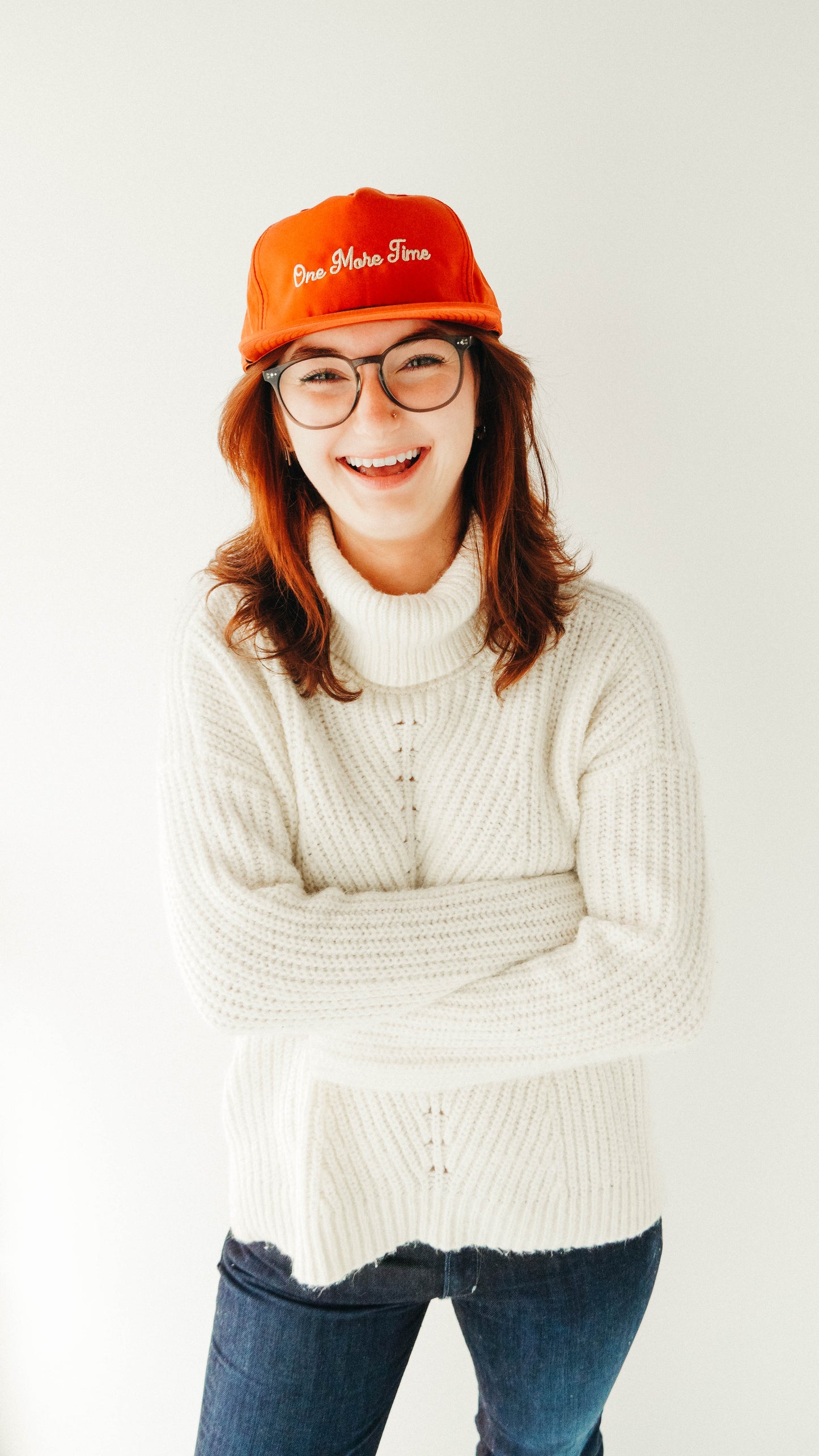 ONE MORE TIME EMBROIDERED ROPE HAT