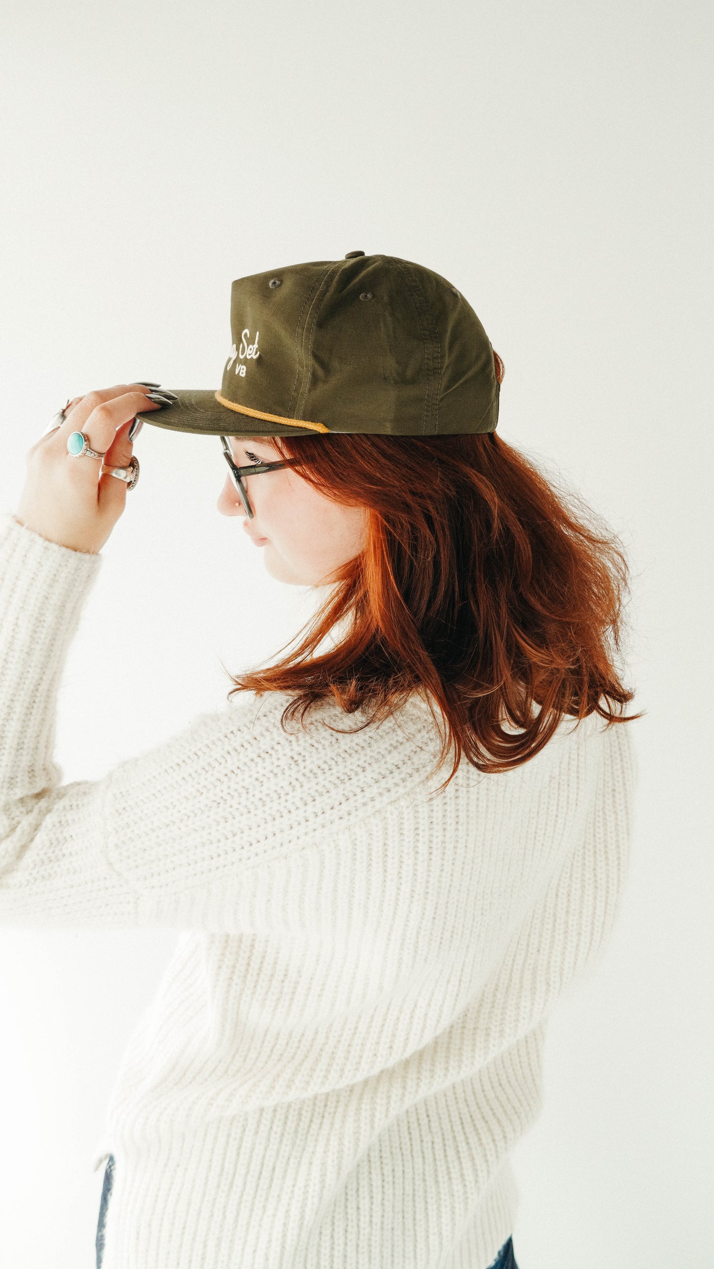 OPENING SET EMBROIDERED ROPE HAT