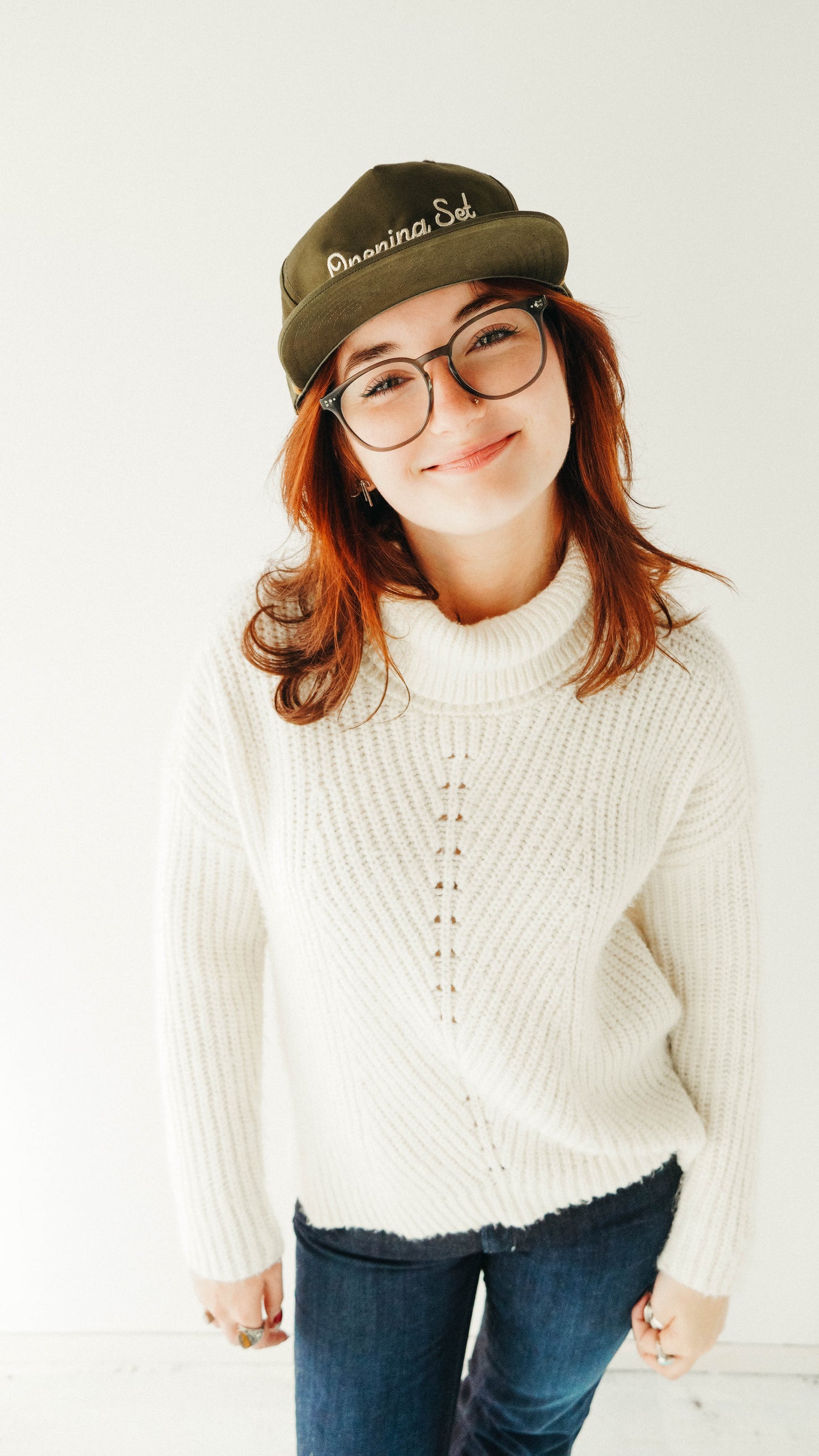 OPENING SET EMBROIDERED ROPE HAT