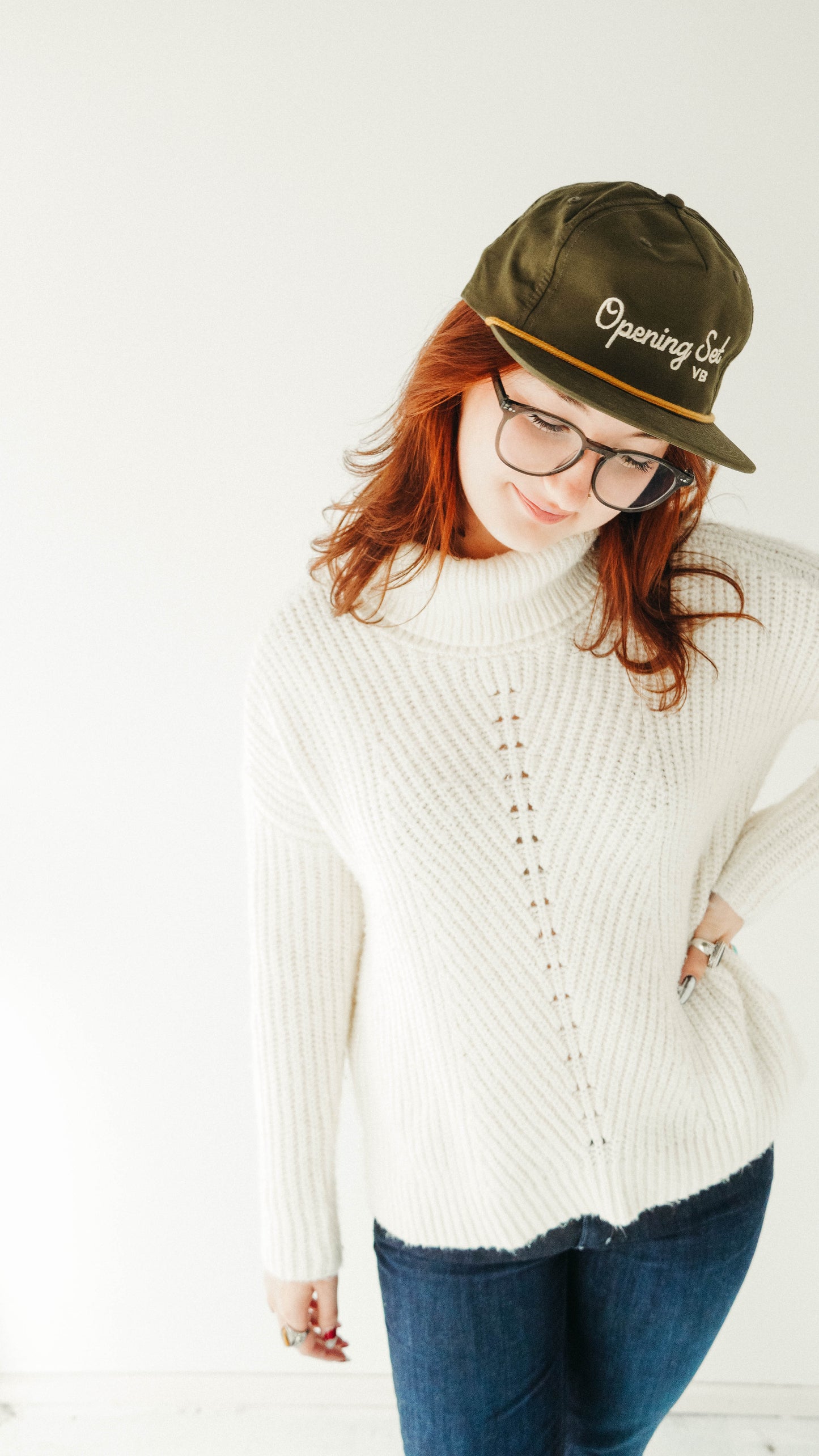 OPENING SET EMBROIDERED ROPE HAT