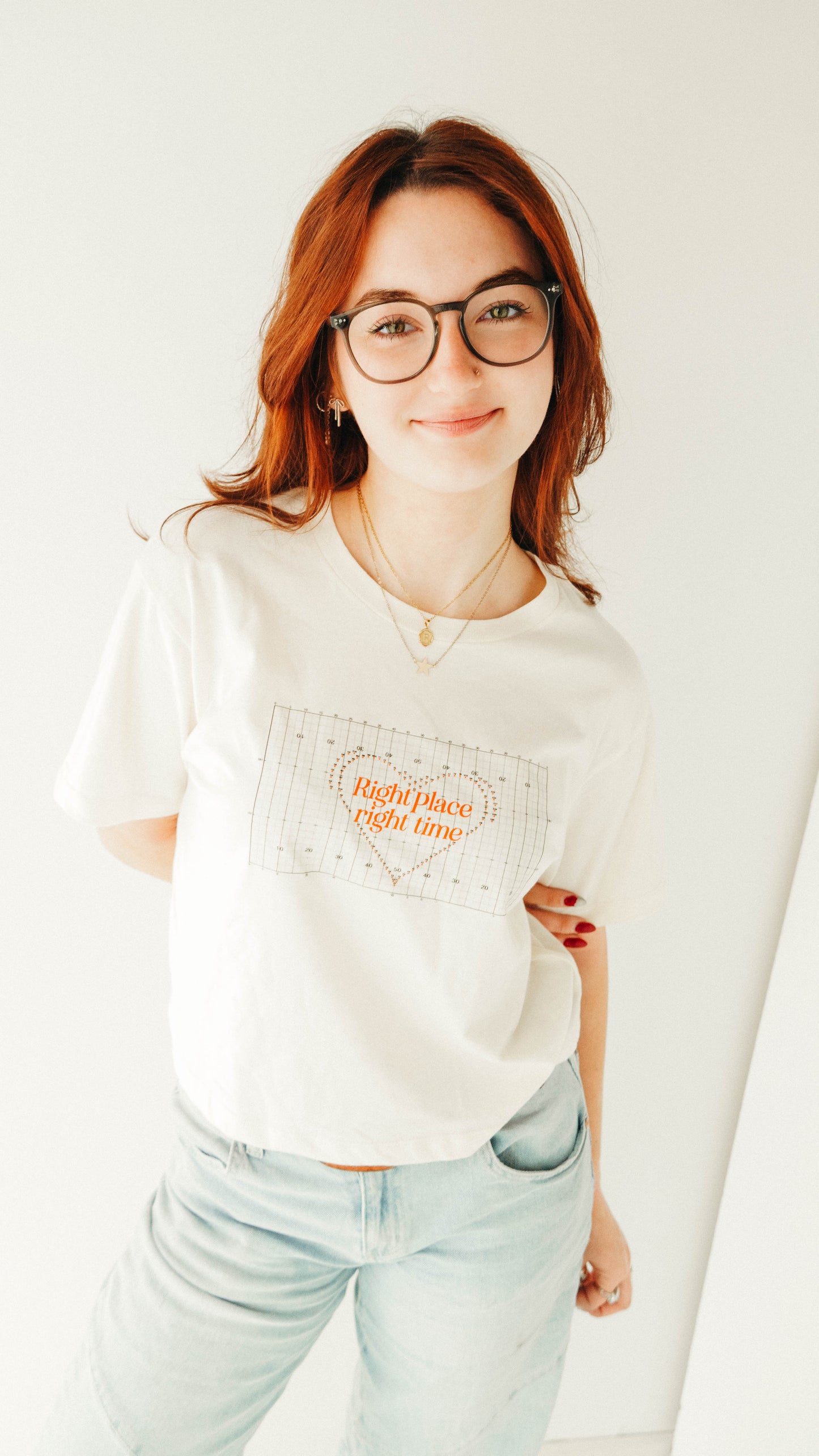 Marching Band Drill Dot Boxy Crop Top "Right Place, Right Time"