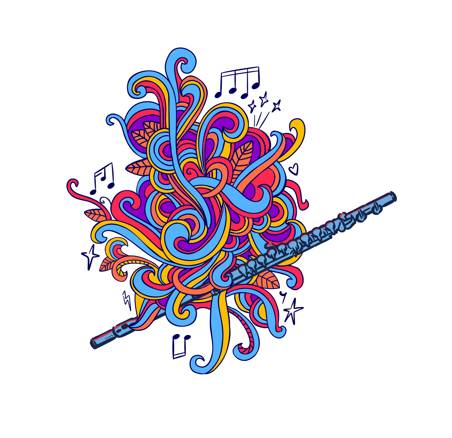 FLUTE STICKER