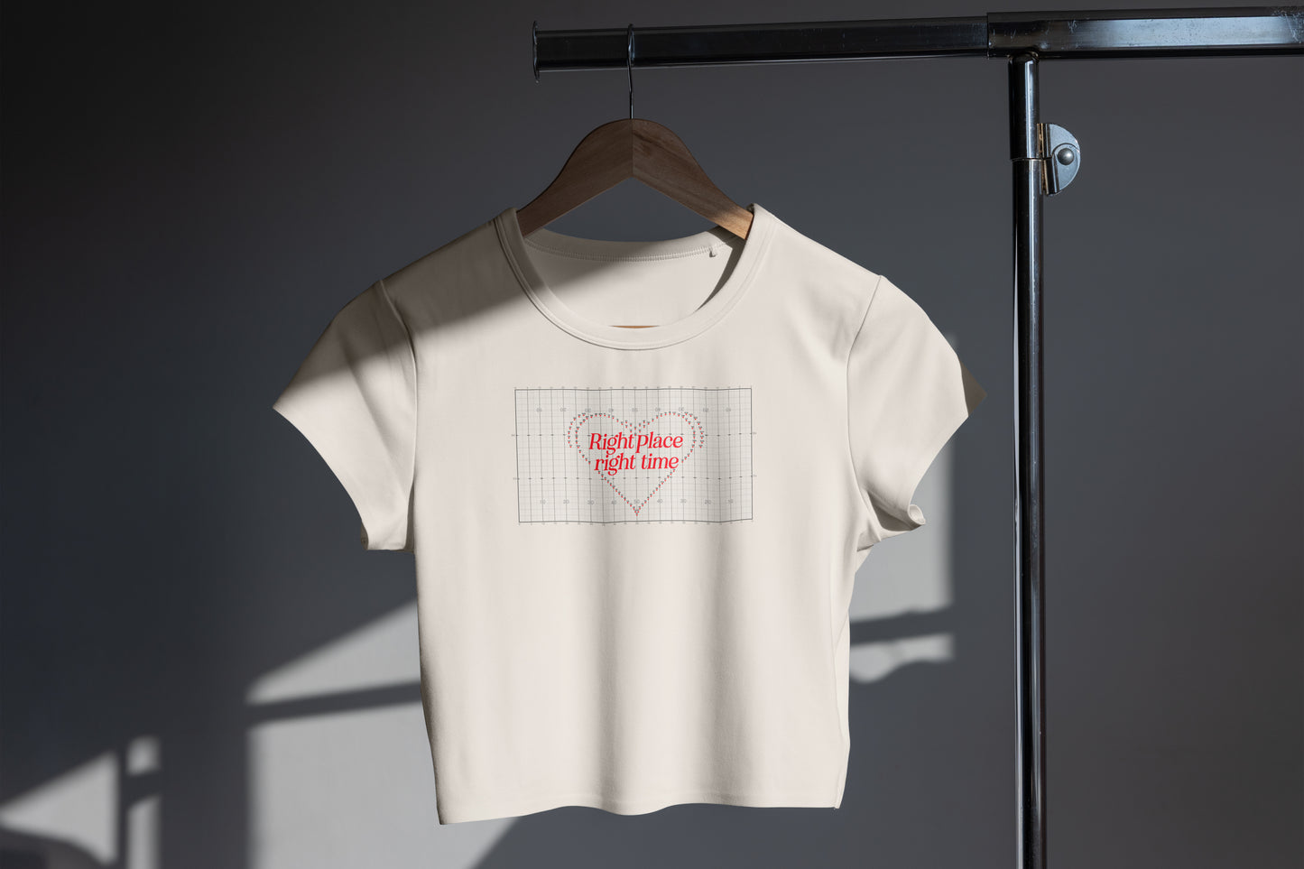 Marching Band Drill Dot Boxy Crop Top "Right Place, Right Time"