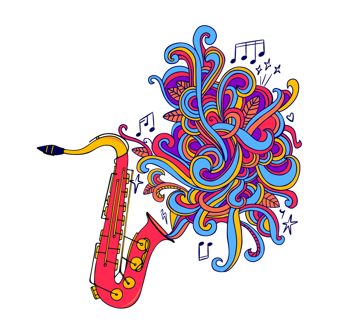 SAXOPHONE STICKER